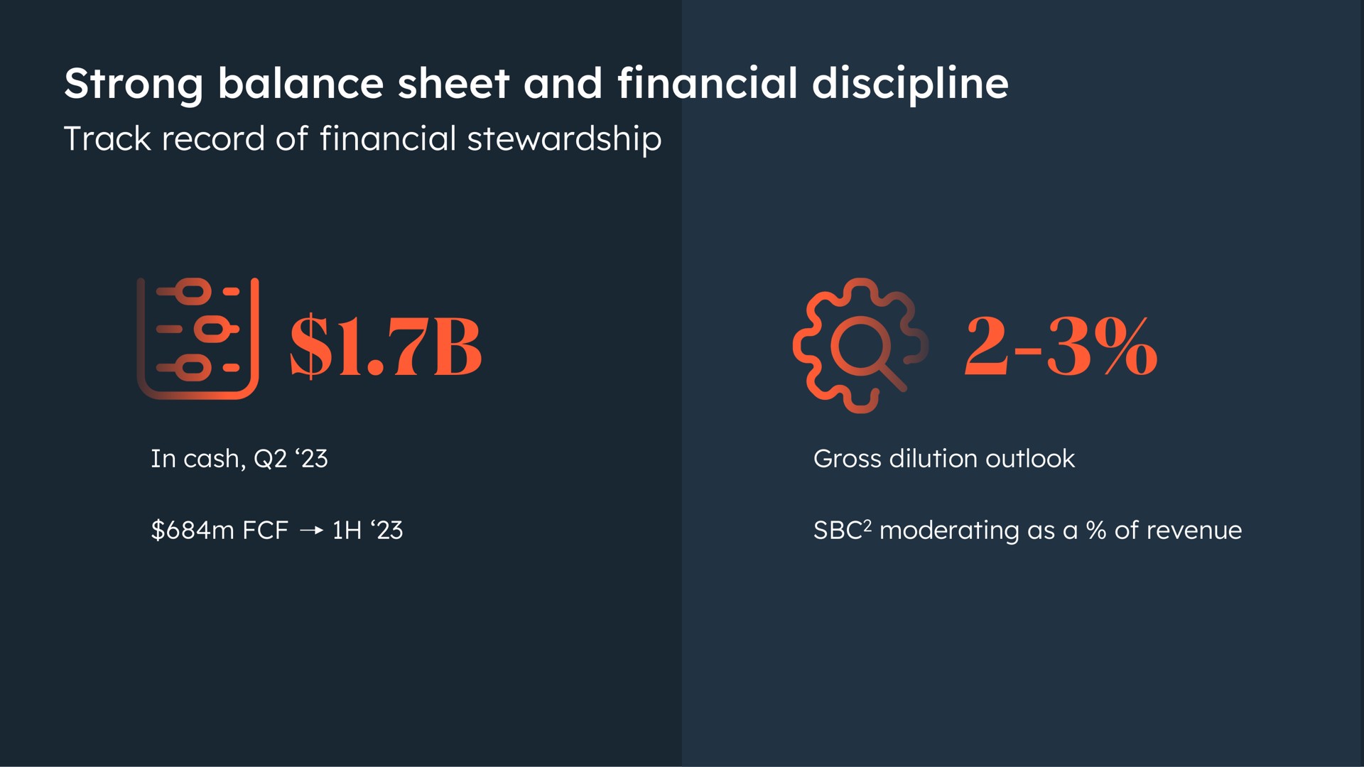 strong balance sheet and financial discipline soup | Hubspot