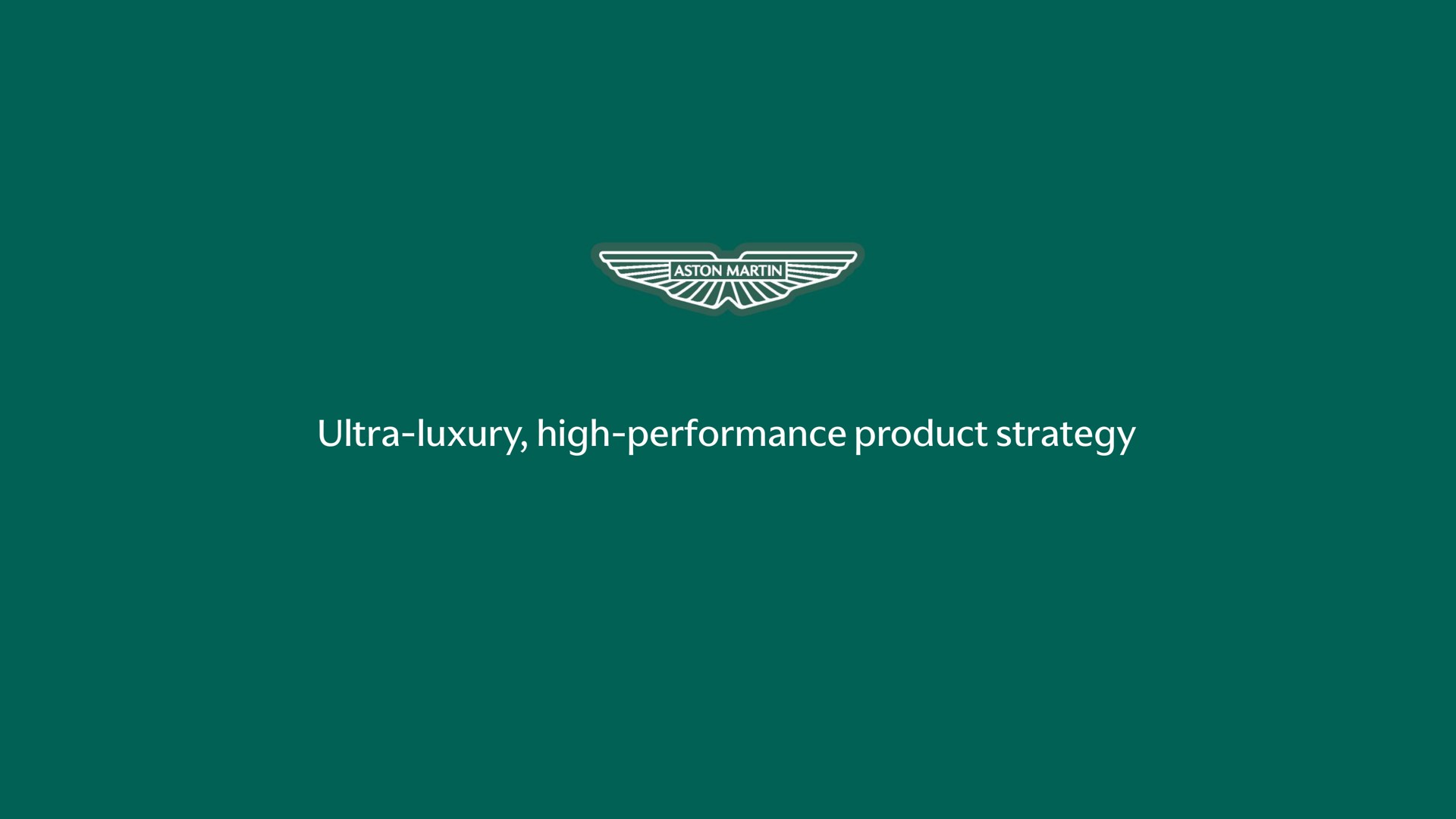 ultra luxury high performance product strategy | Aston Martin Lagonda