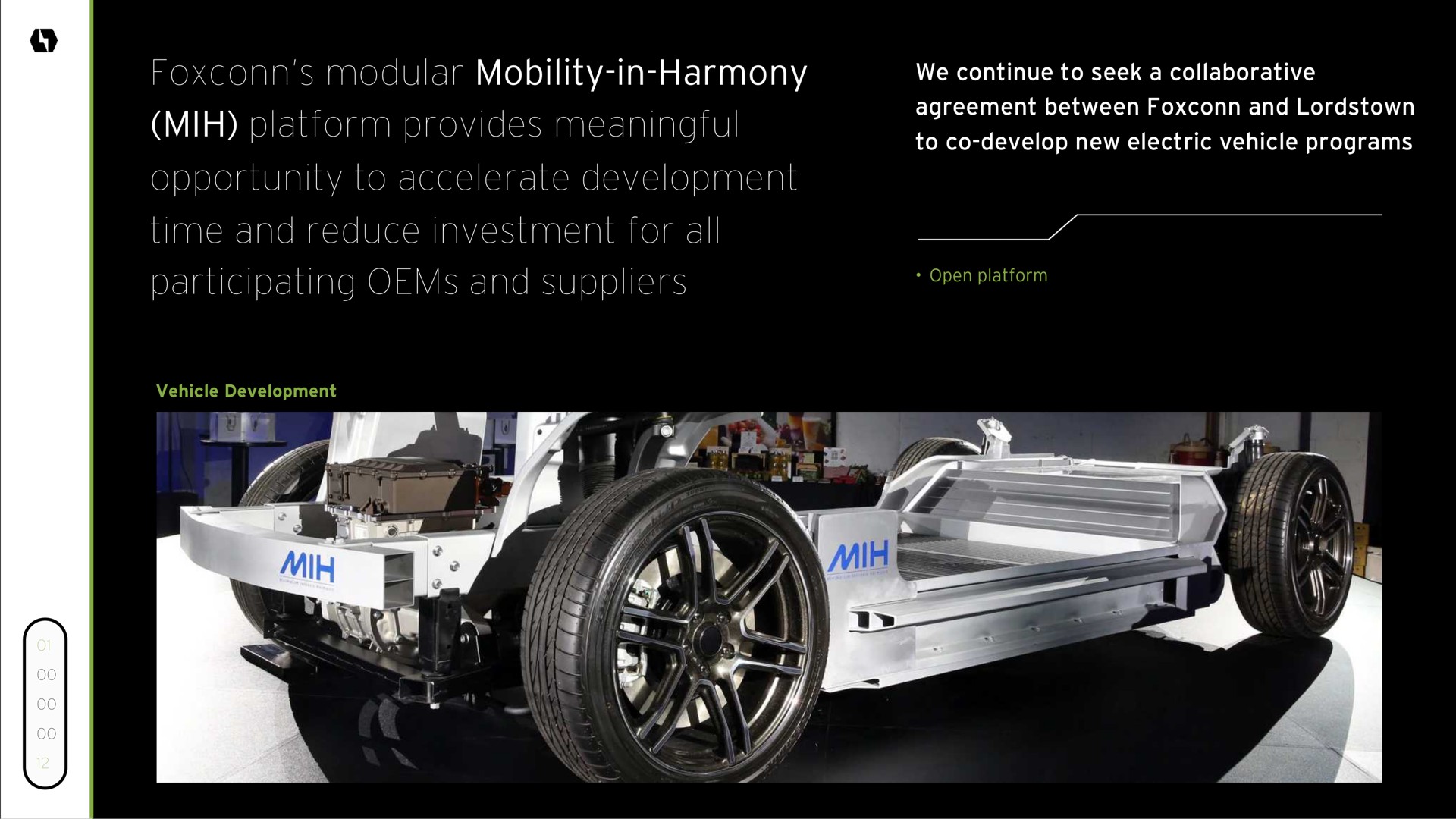modular mobility in harmony platform provides meaningful opportunity to accelerate development time and reduce investment for all participating and suppliers | Lordstown Motors