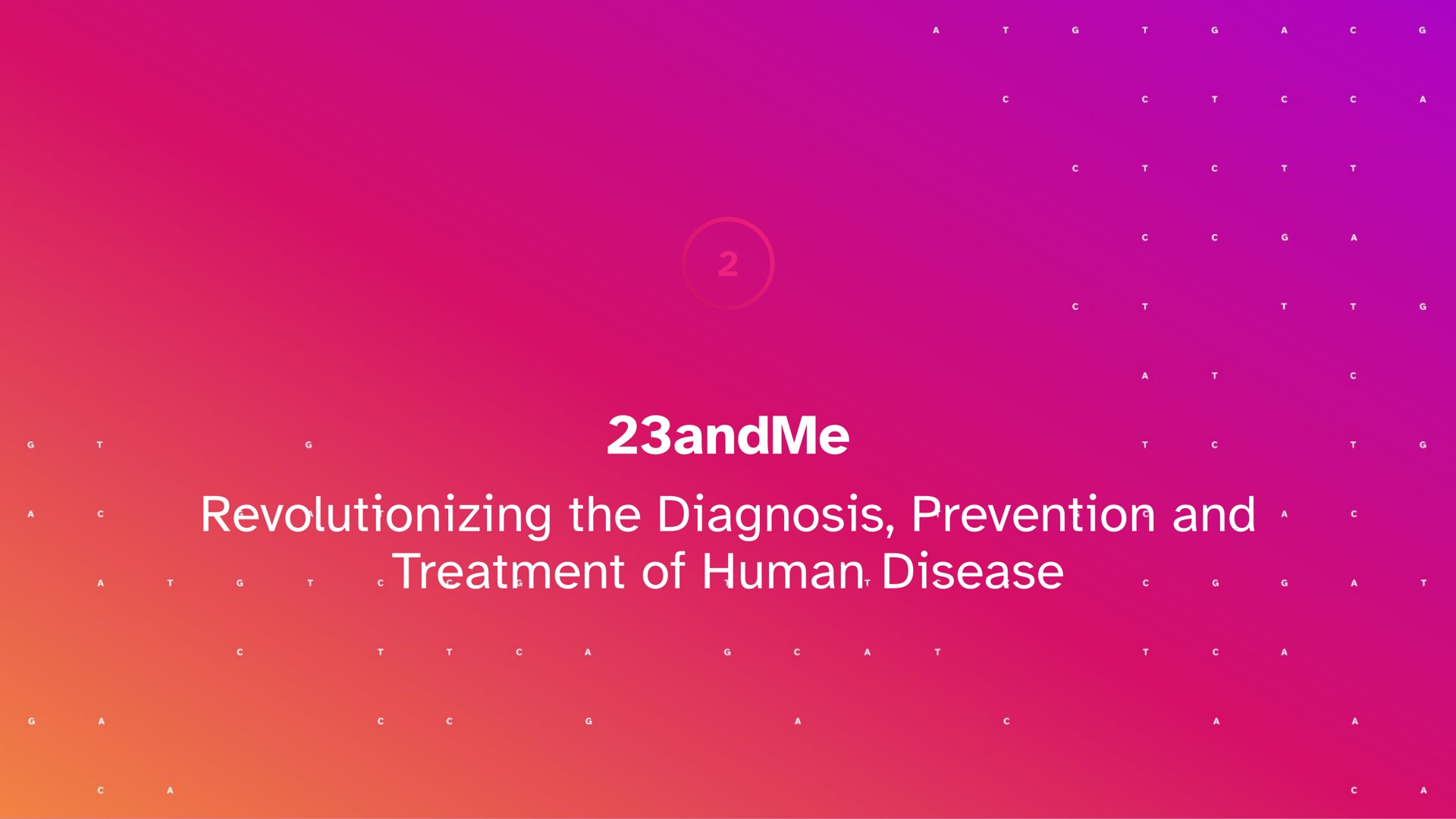 revolutionizing the diagnosis prevention and treatment of human disease | 23andMe