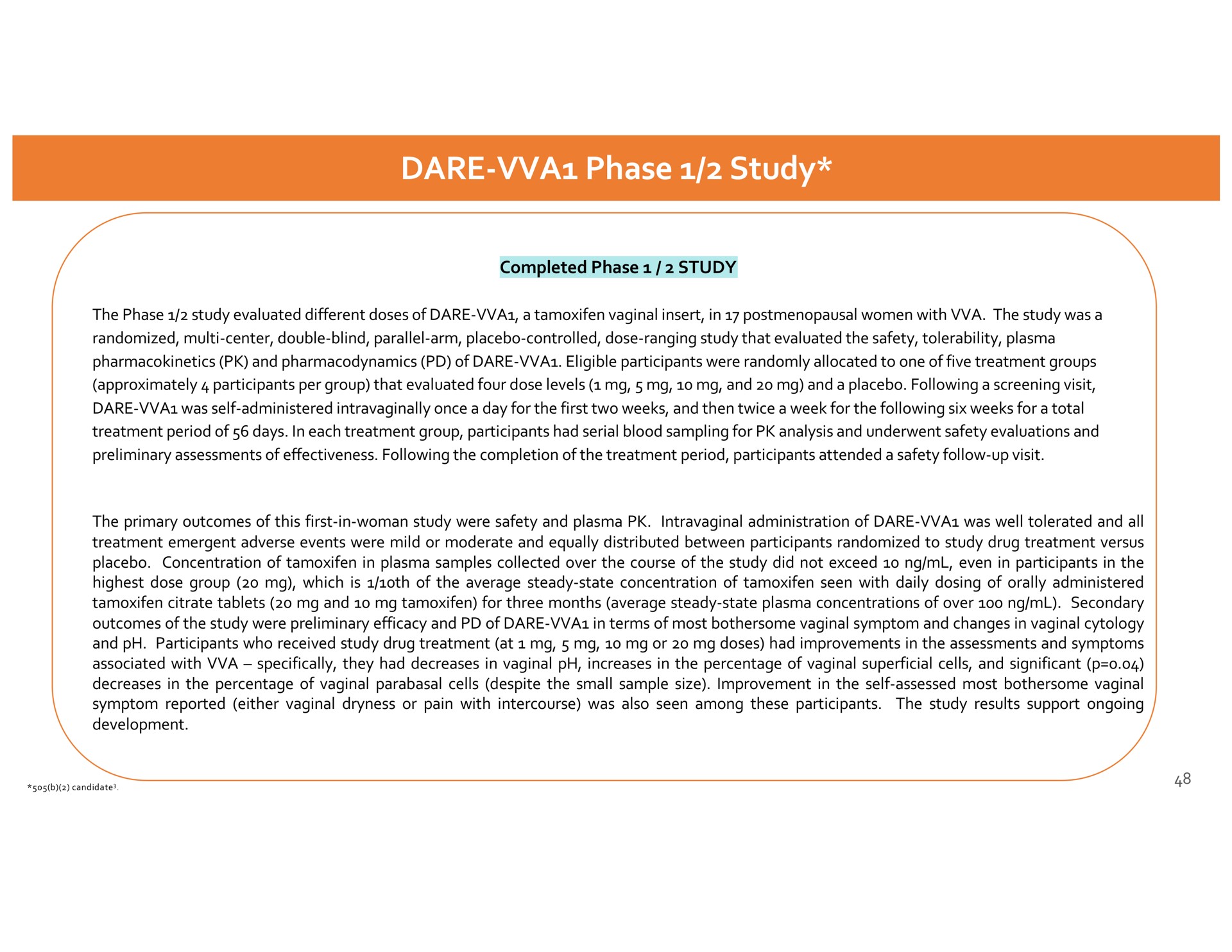 dare phase study dare | Dare Bioscience