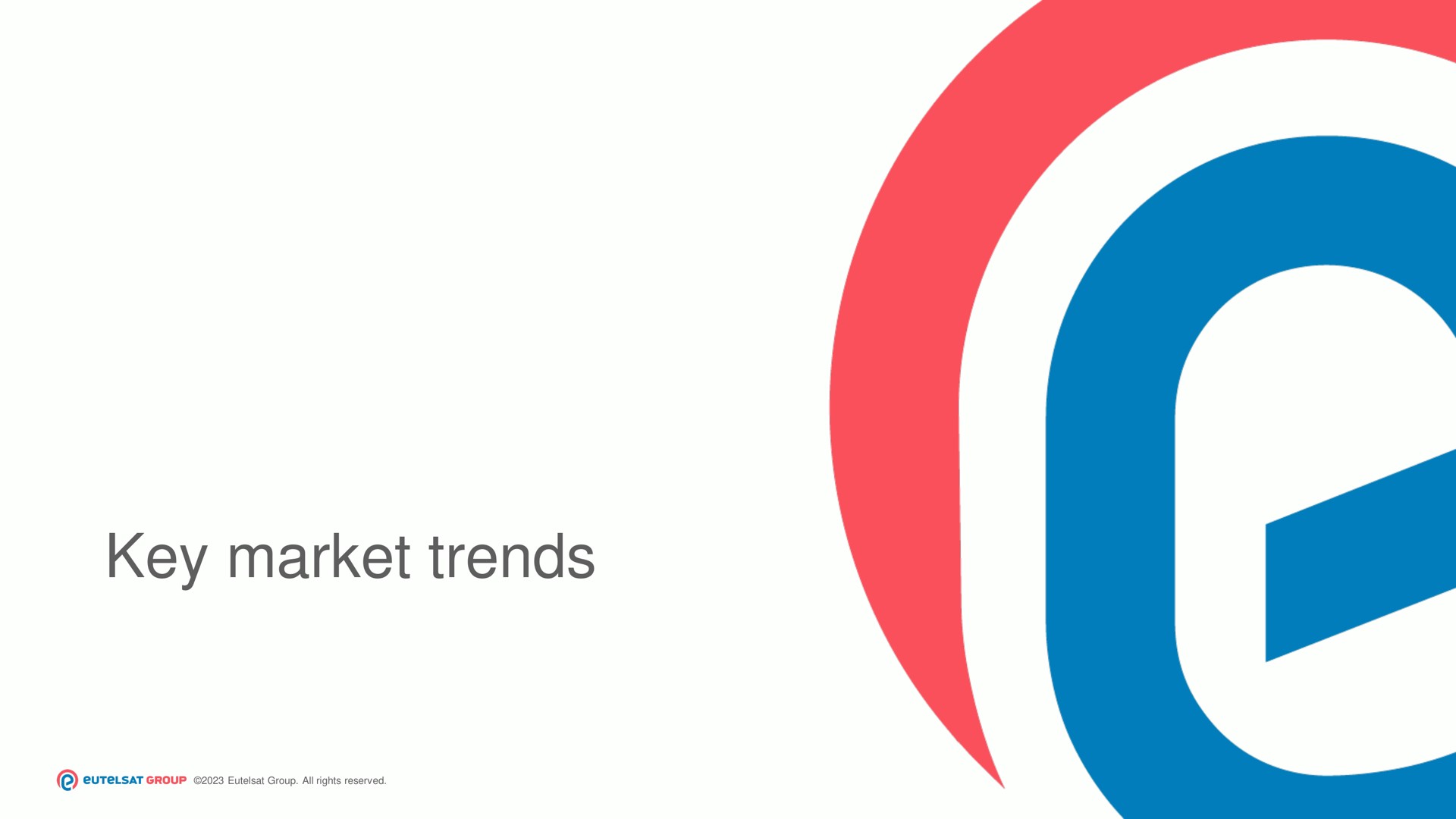 key market trends | Eutelsat