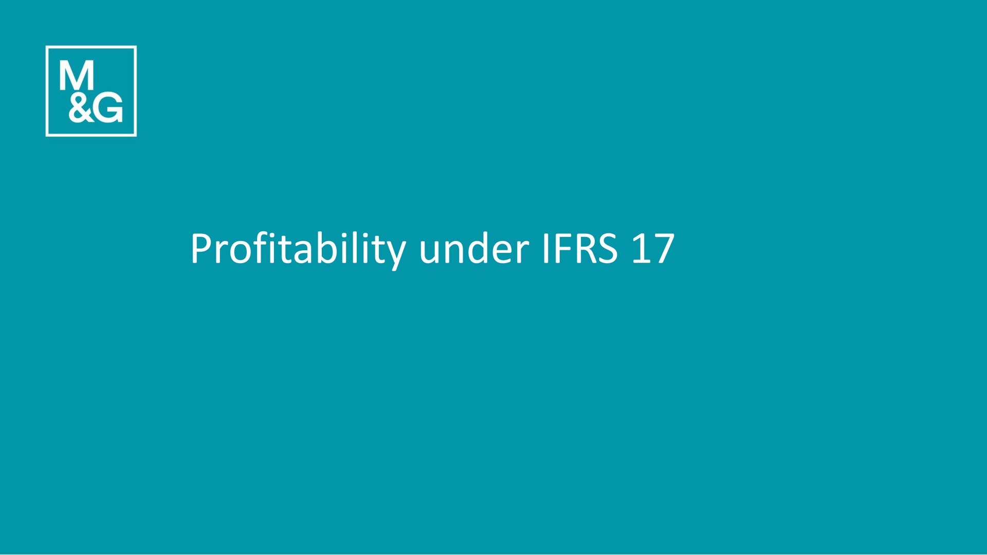 profitability under | M&G