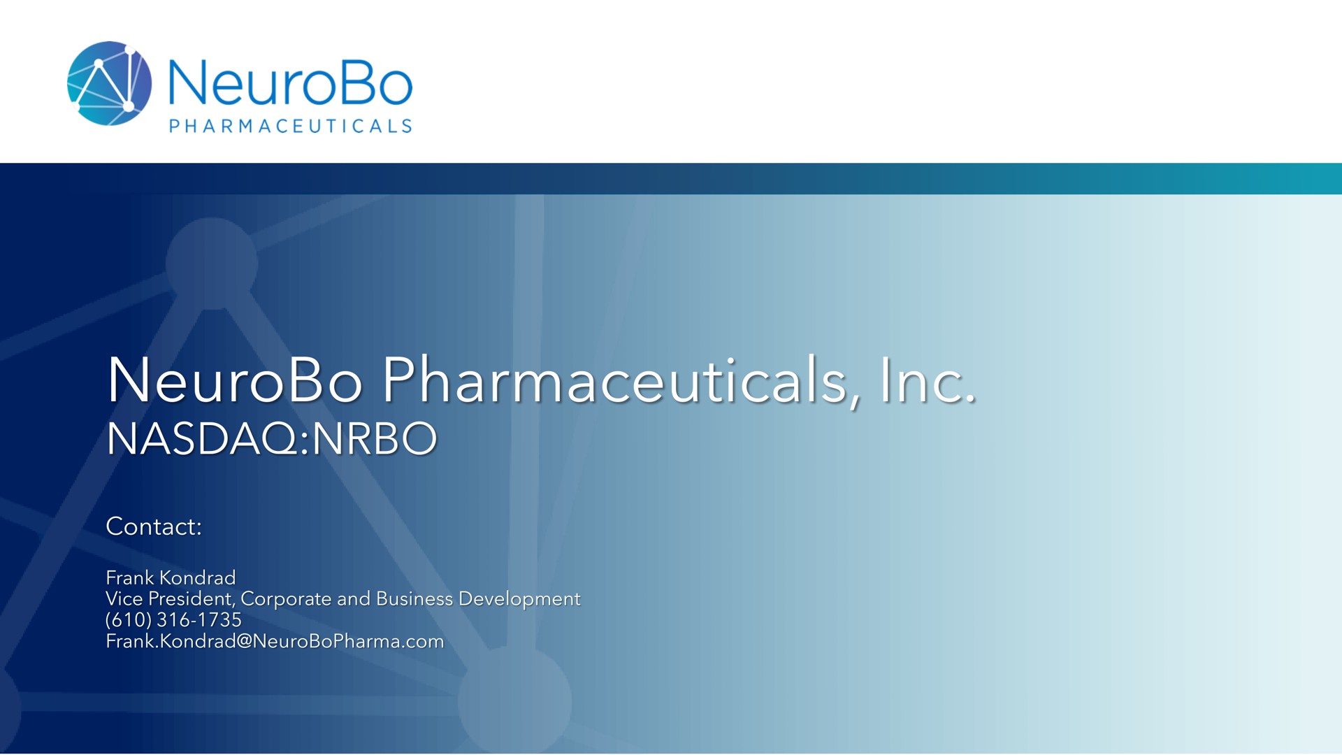 pharmaceuticals iliac | NeuroBo Pharmaceuticals