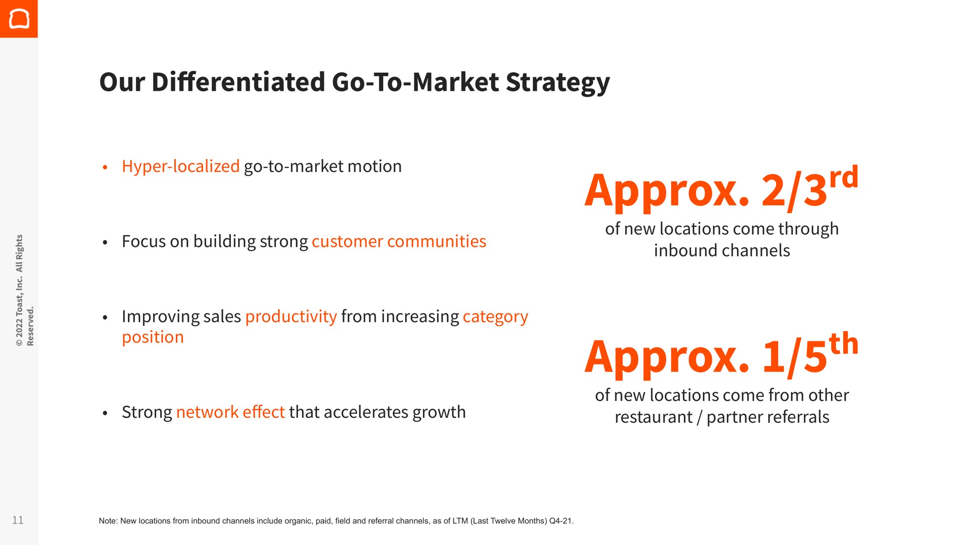 our go to market strategy differentiated | Toast
