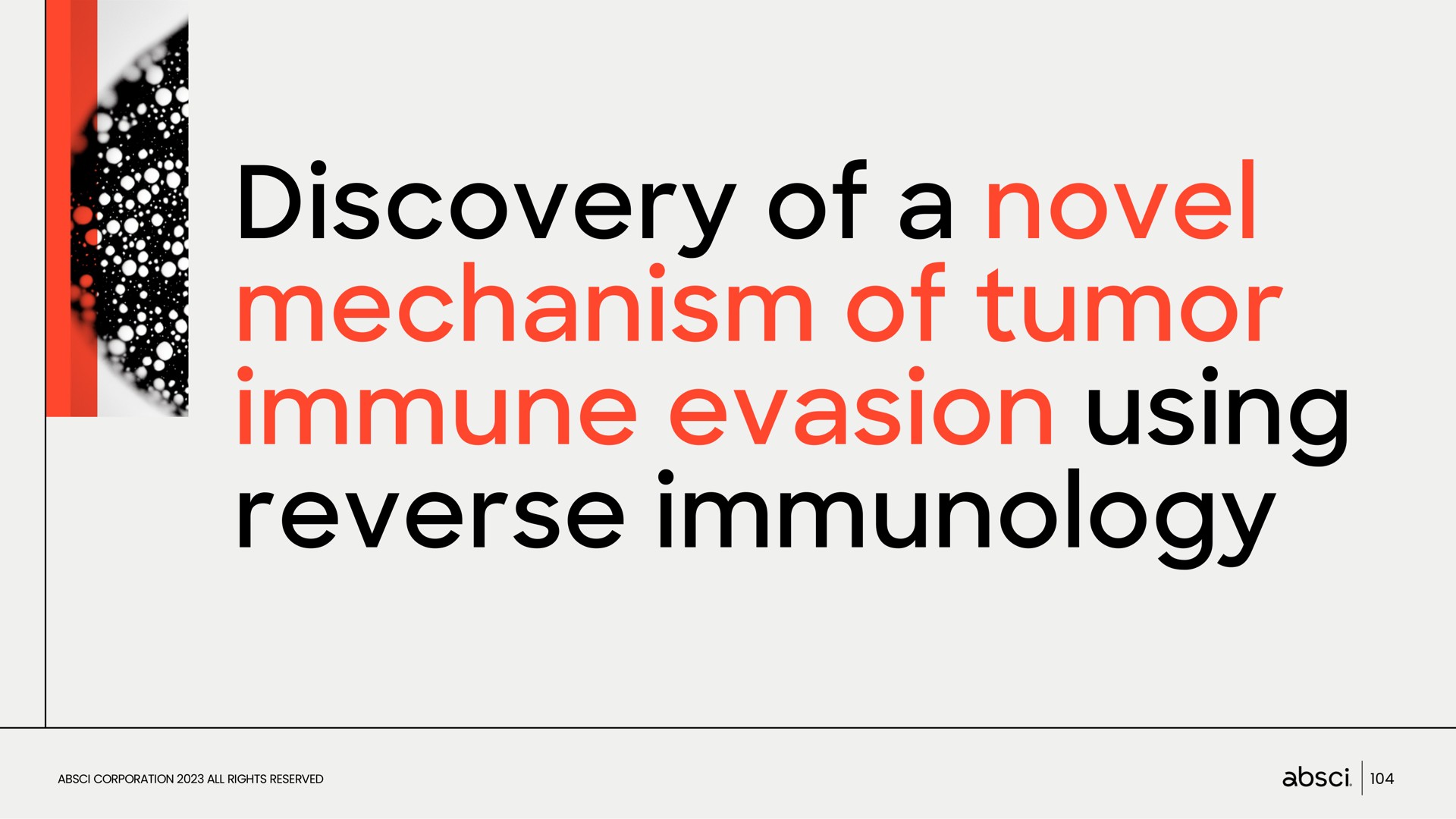 discovery of a novel mechanism of tumor immune evasion using reverse immunology me be | Absci