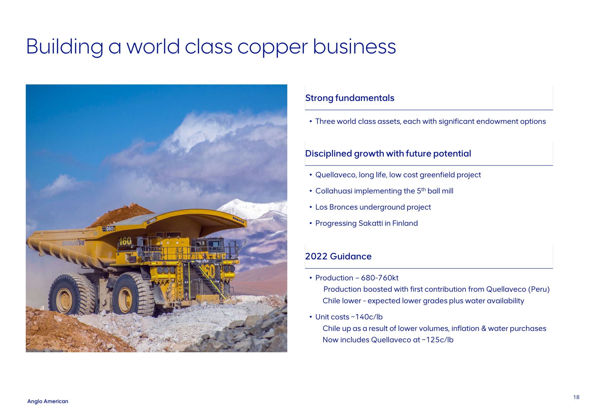 building a world class copper business | AngloAmerican