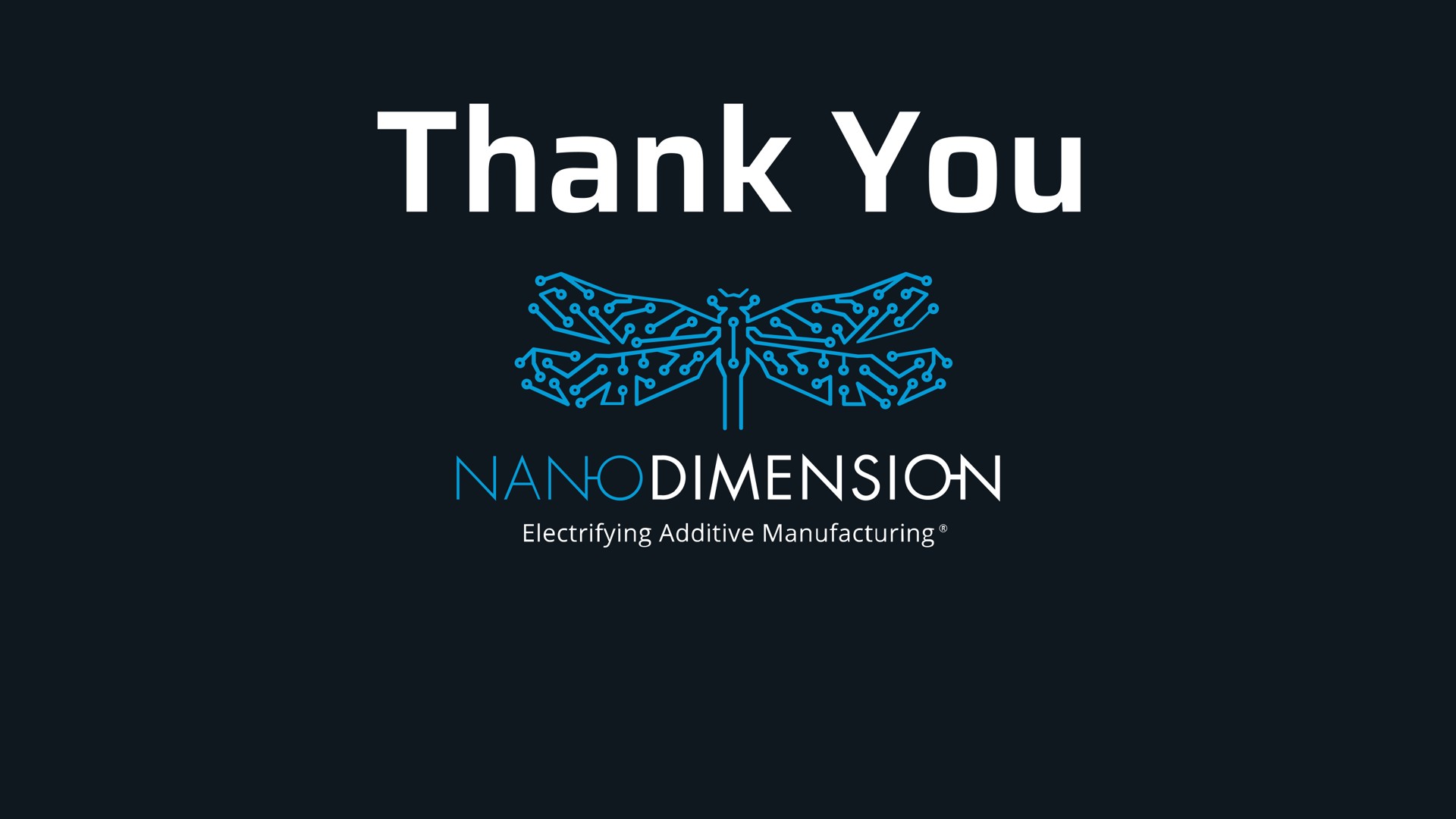 thank you dimension | Nano Dimension