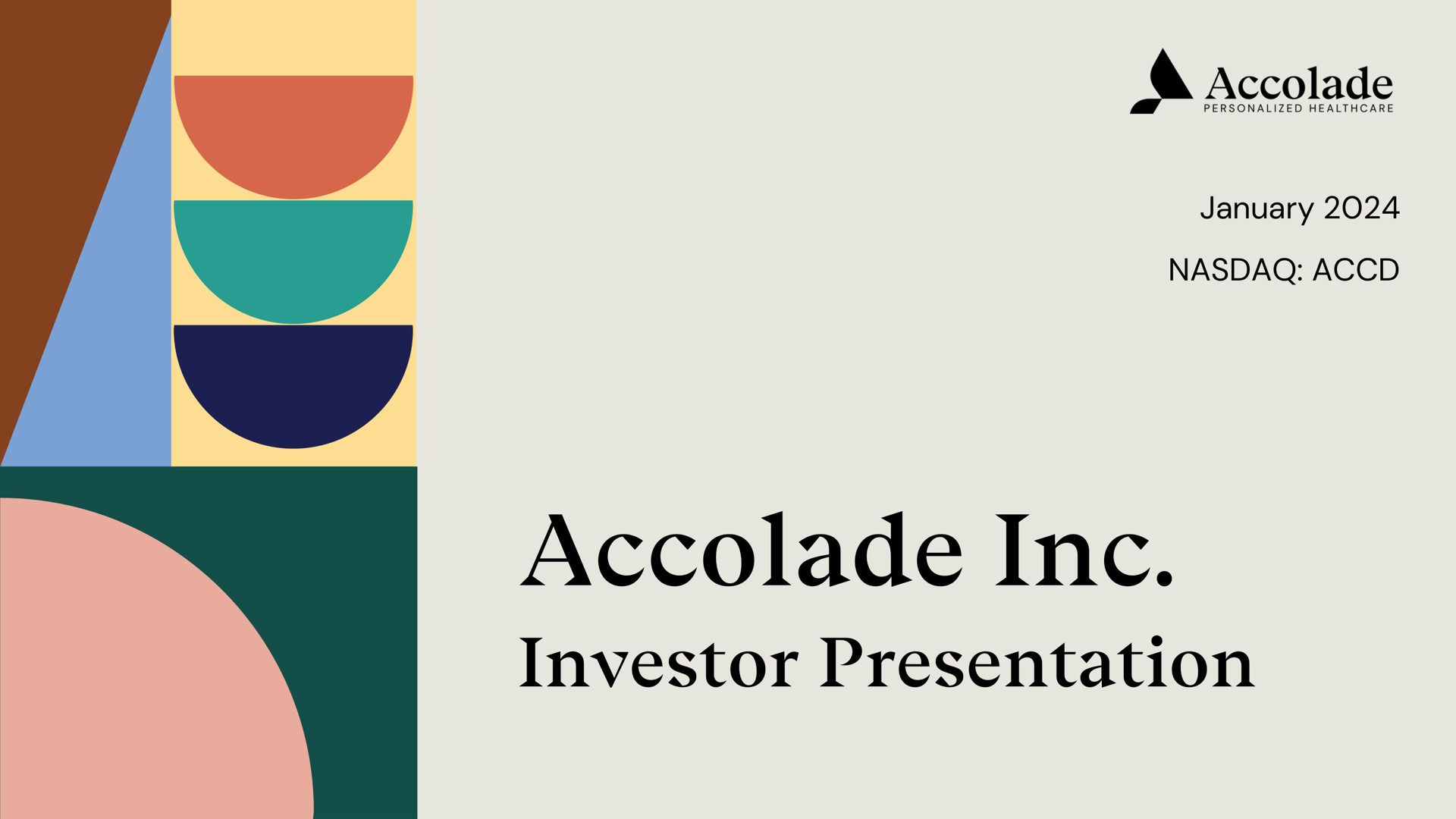 accolade investor presentation | Accolade