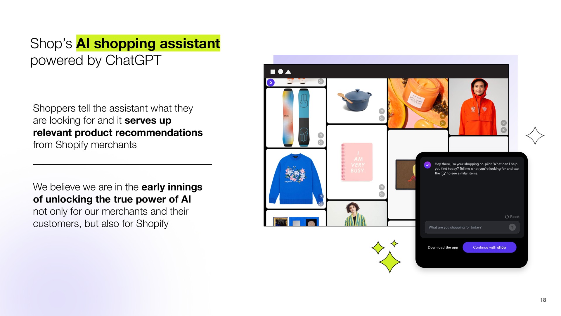 shop shopping assistant powered by | Shopify
