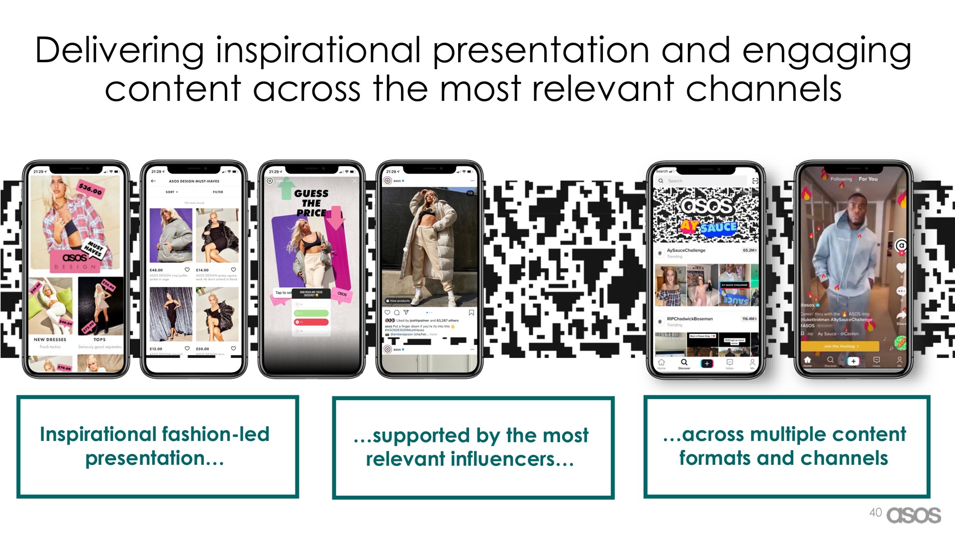 delivering inspirational presentation and engaging content across the most relevant channels | Asos