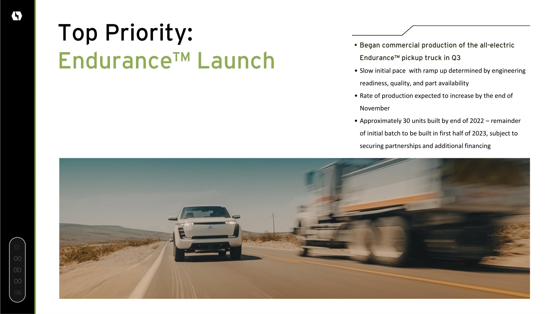 top priority endurance launch | Lordstown Motors