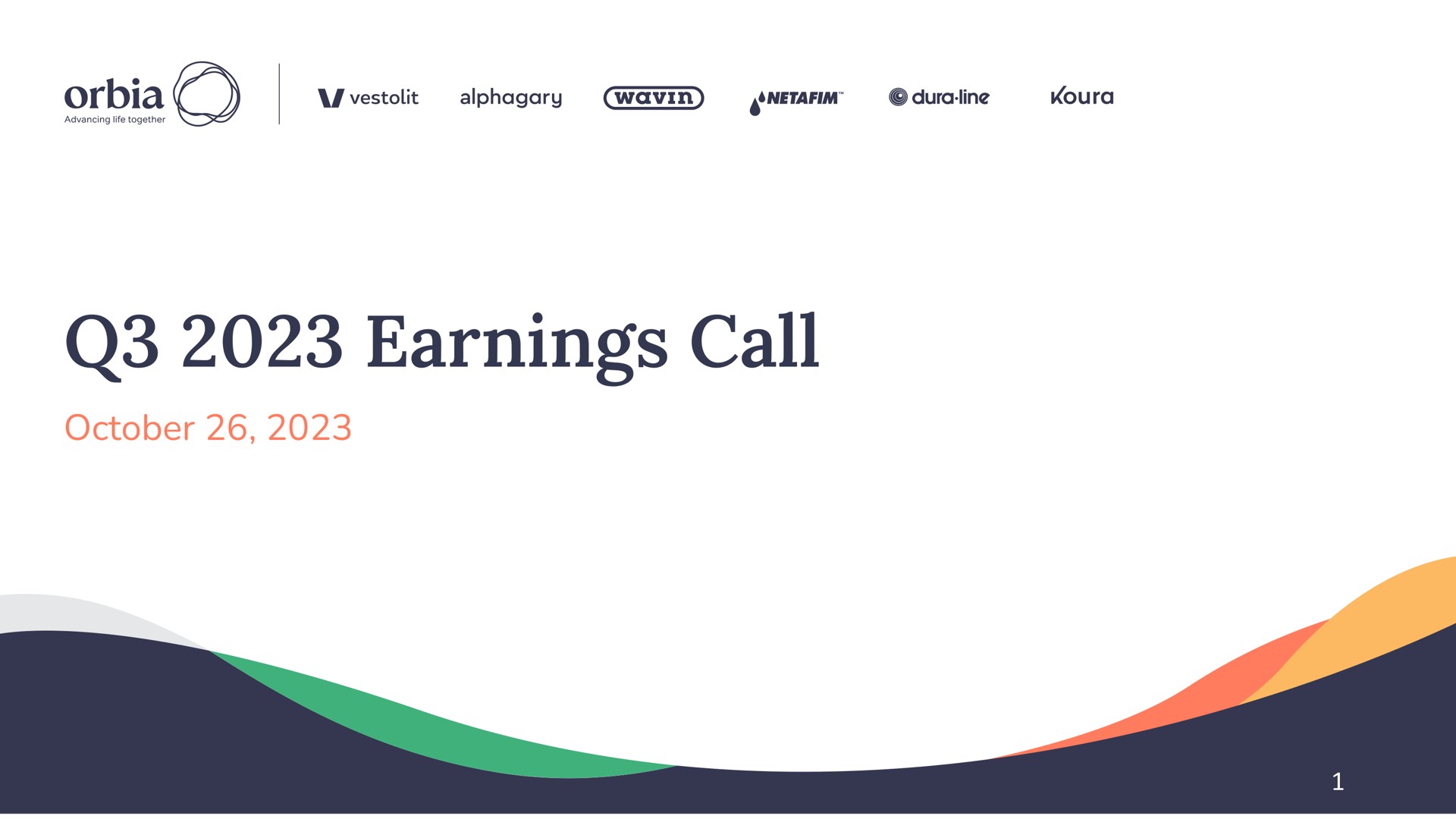 earnings call | Orbia