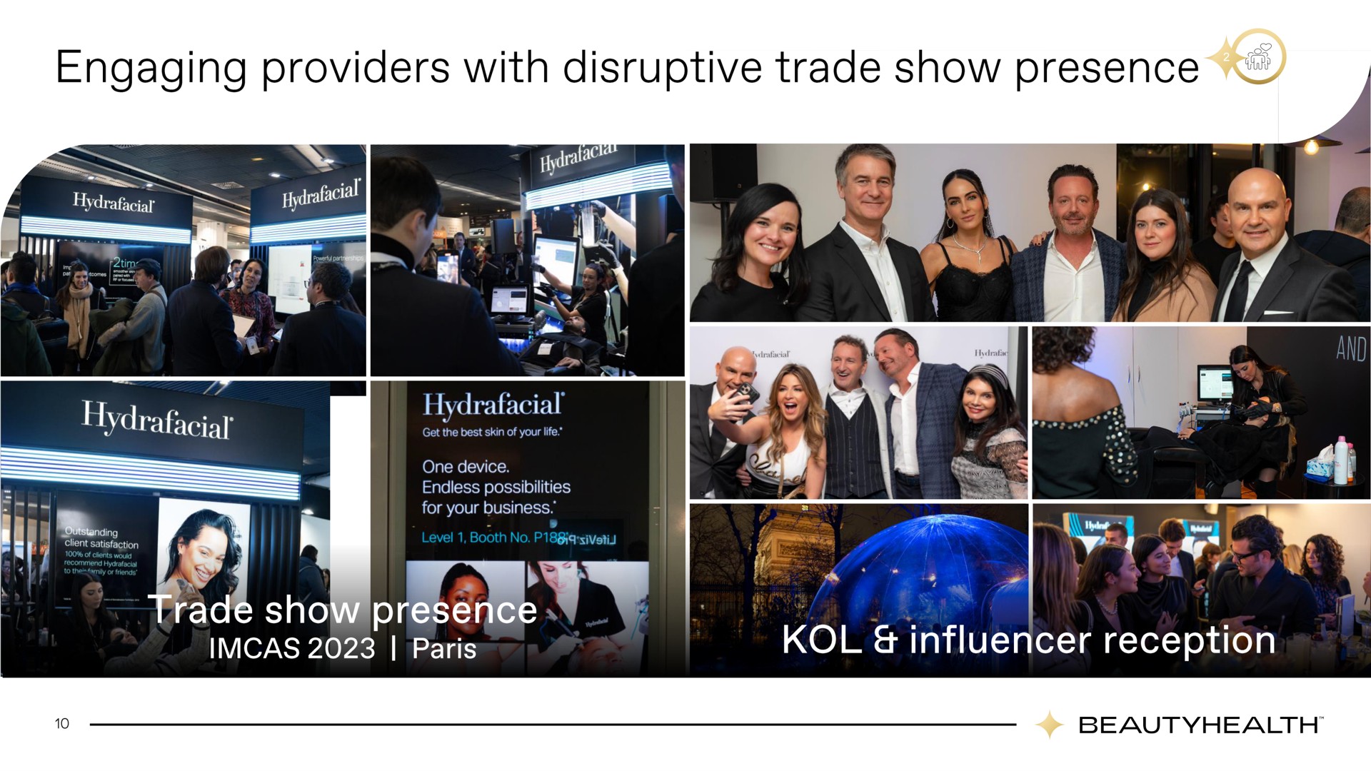 engaging providers with disruptive trade show presence | Hydrafacial