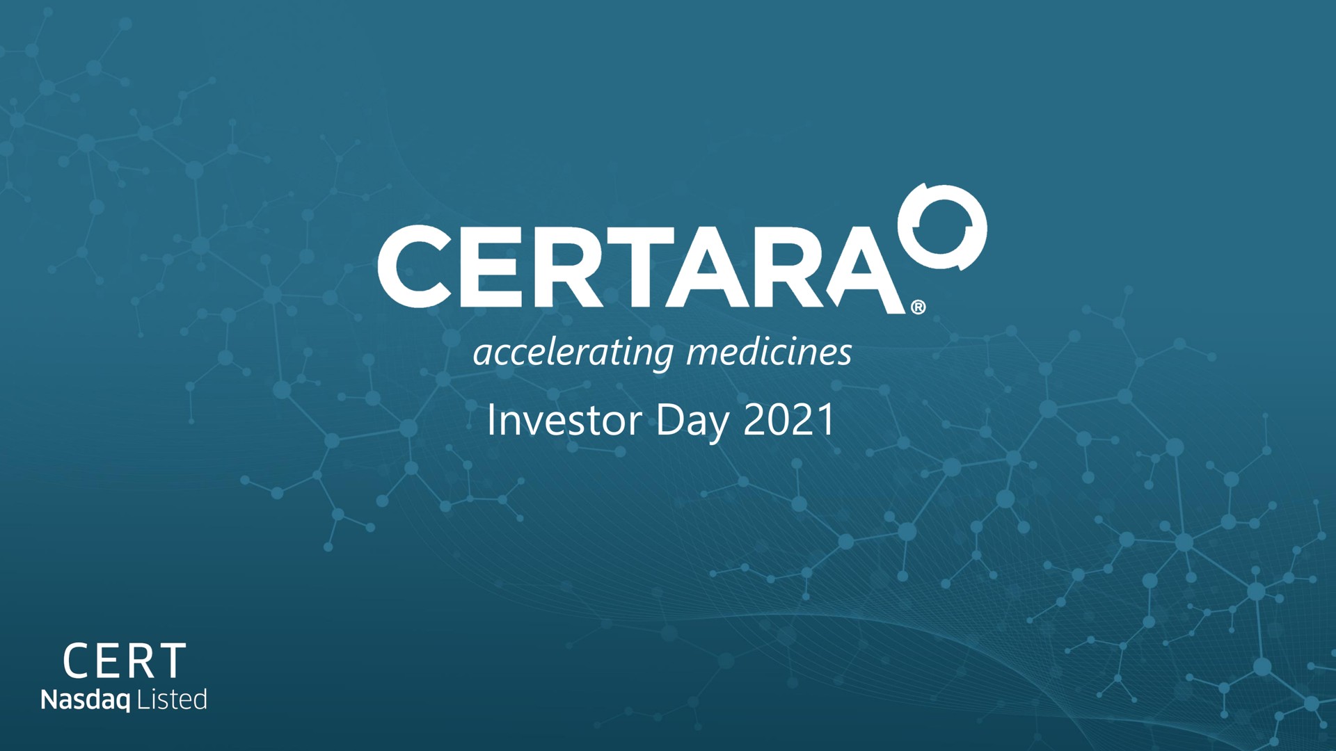 accelerating medicines investor day | Certara