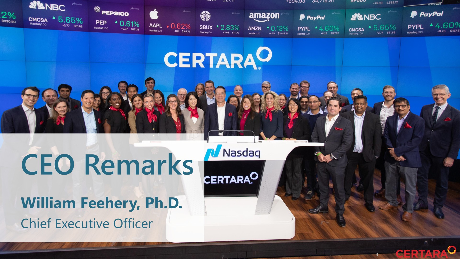 remarks remarks chief executive officer chief executive officer a | Certara