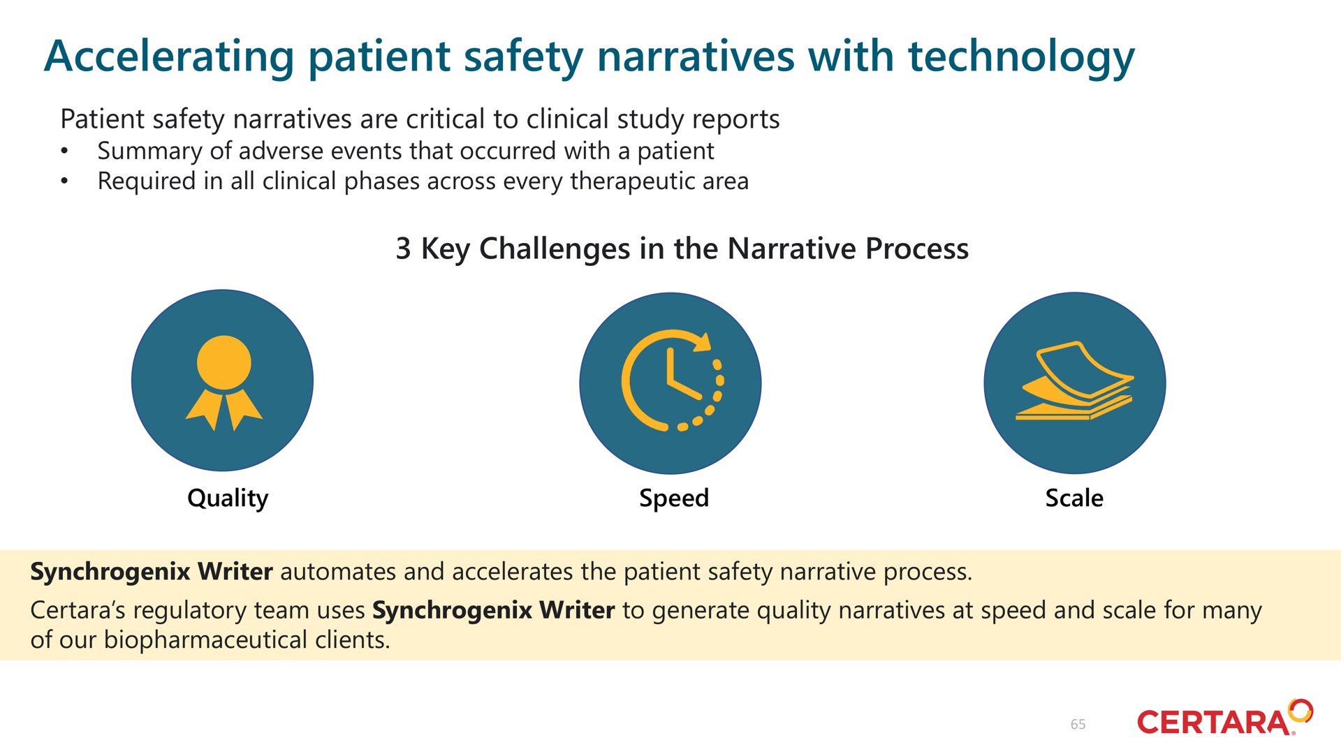 accelerating patient safety narratives with technology | Certara