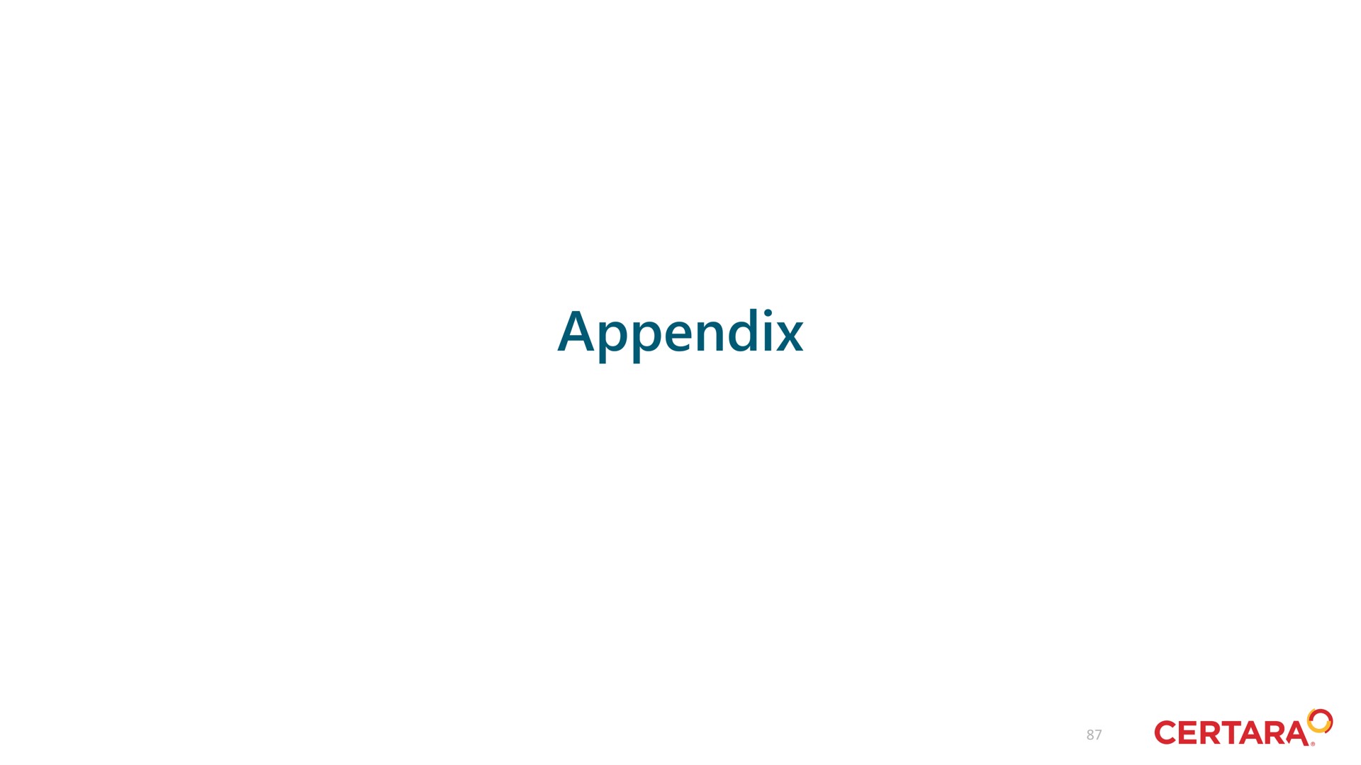 appendix | Certara