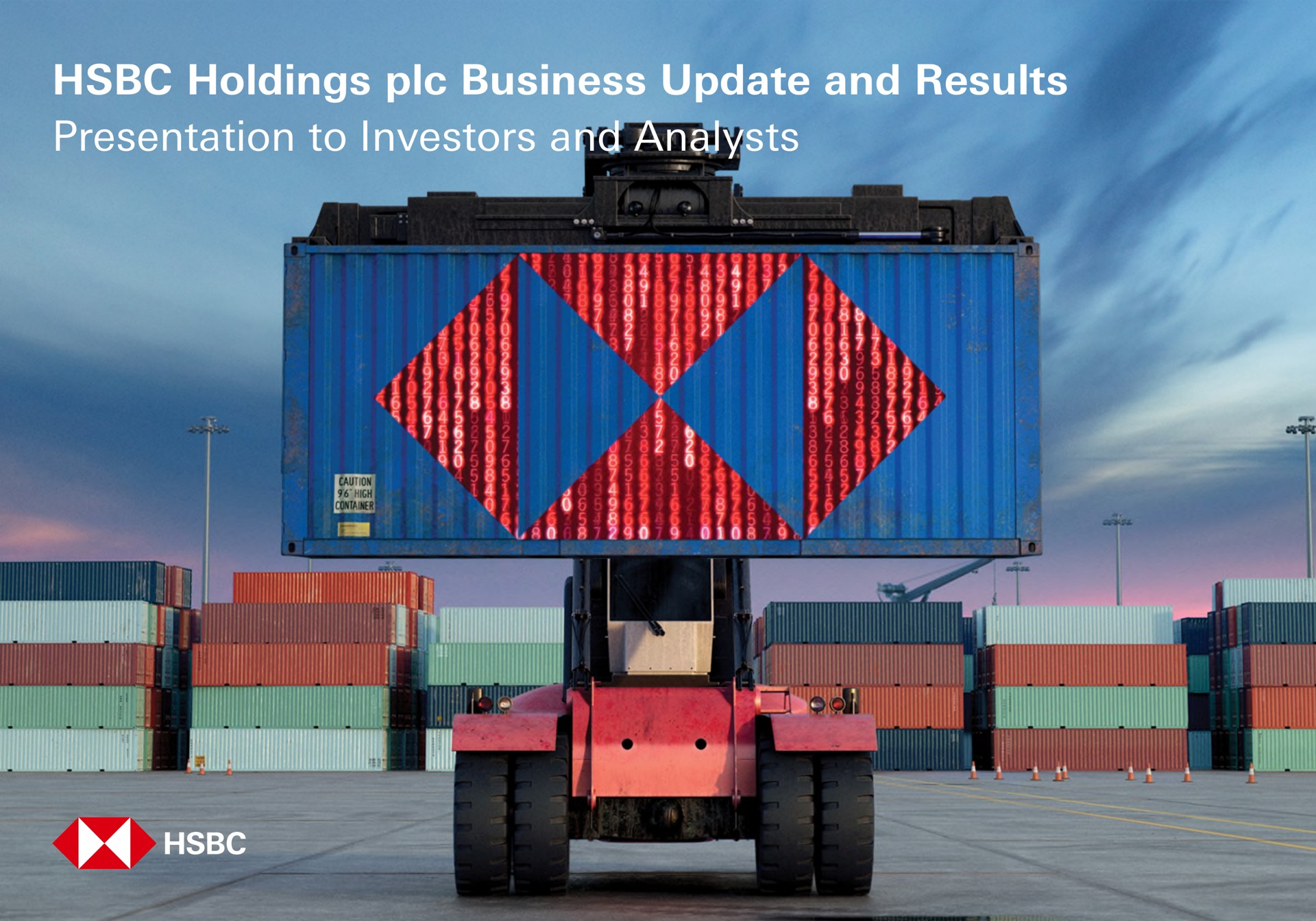 holdings business update and results presentation to investors and analysts in i i a i a i | HSBC