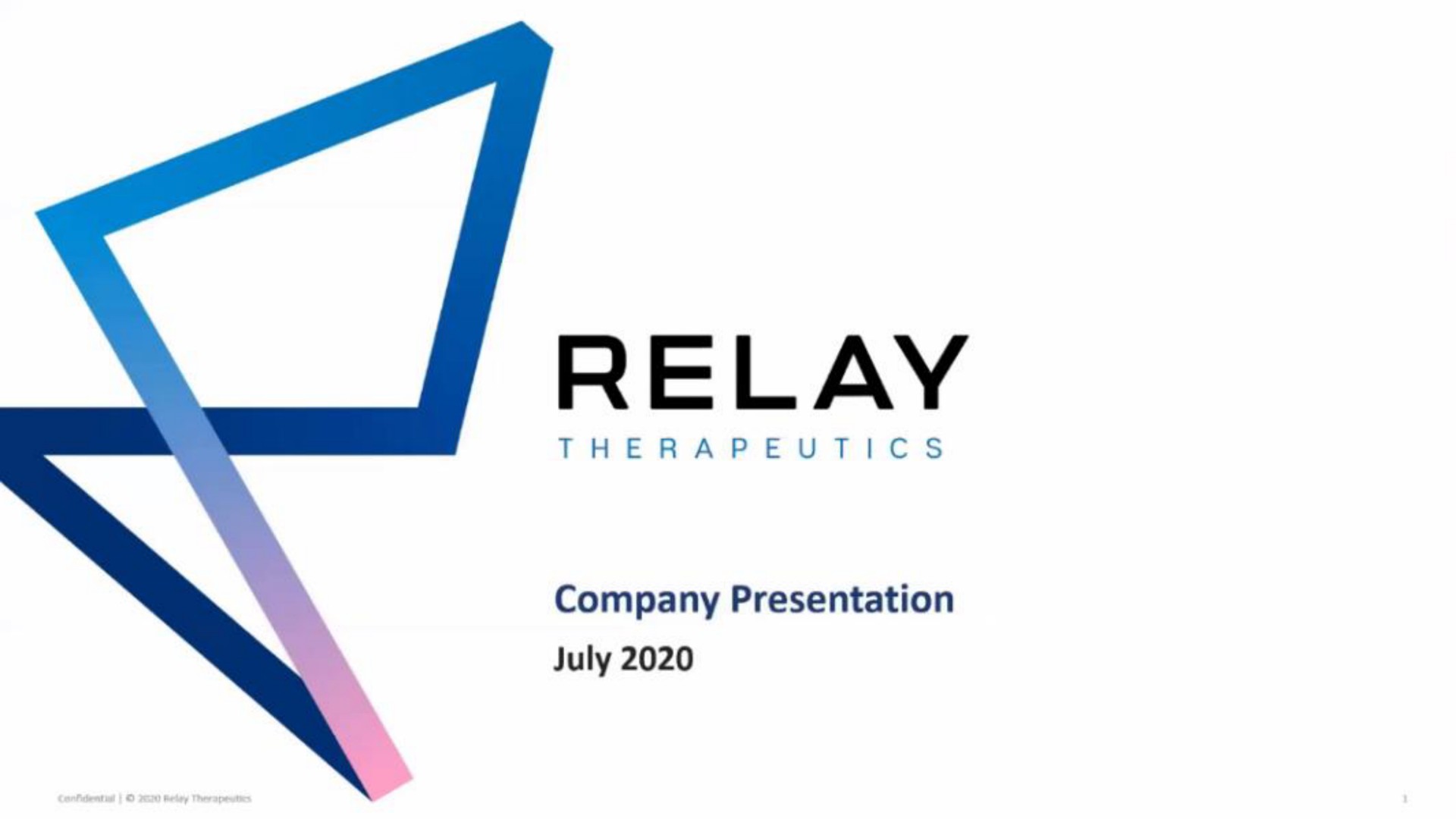 relay company presentation | Relay Therapeutics