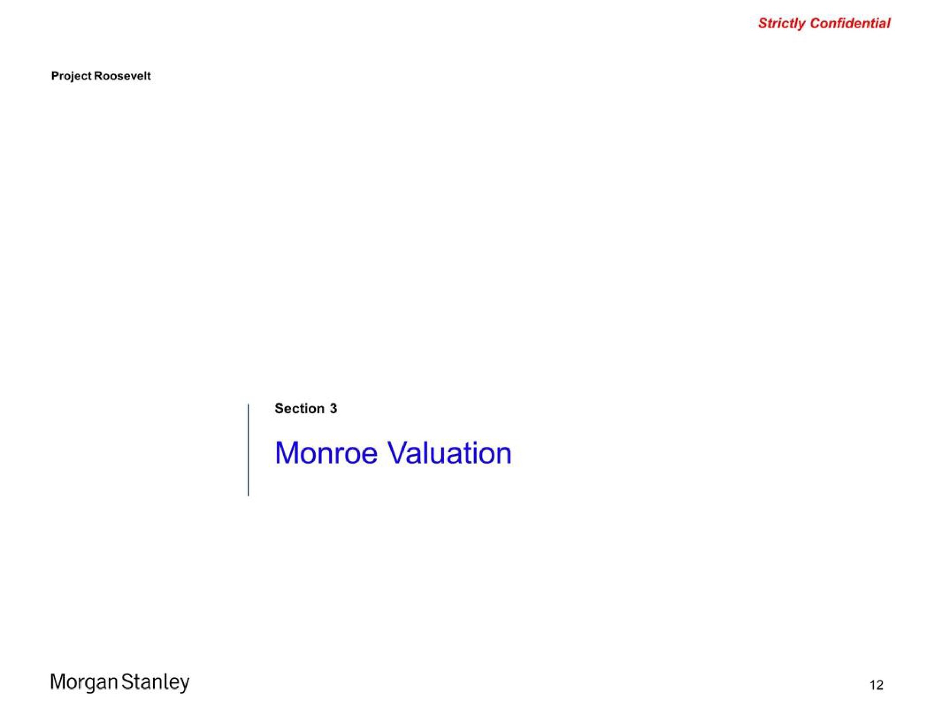 valuation morgan | Morgan Stanley