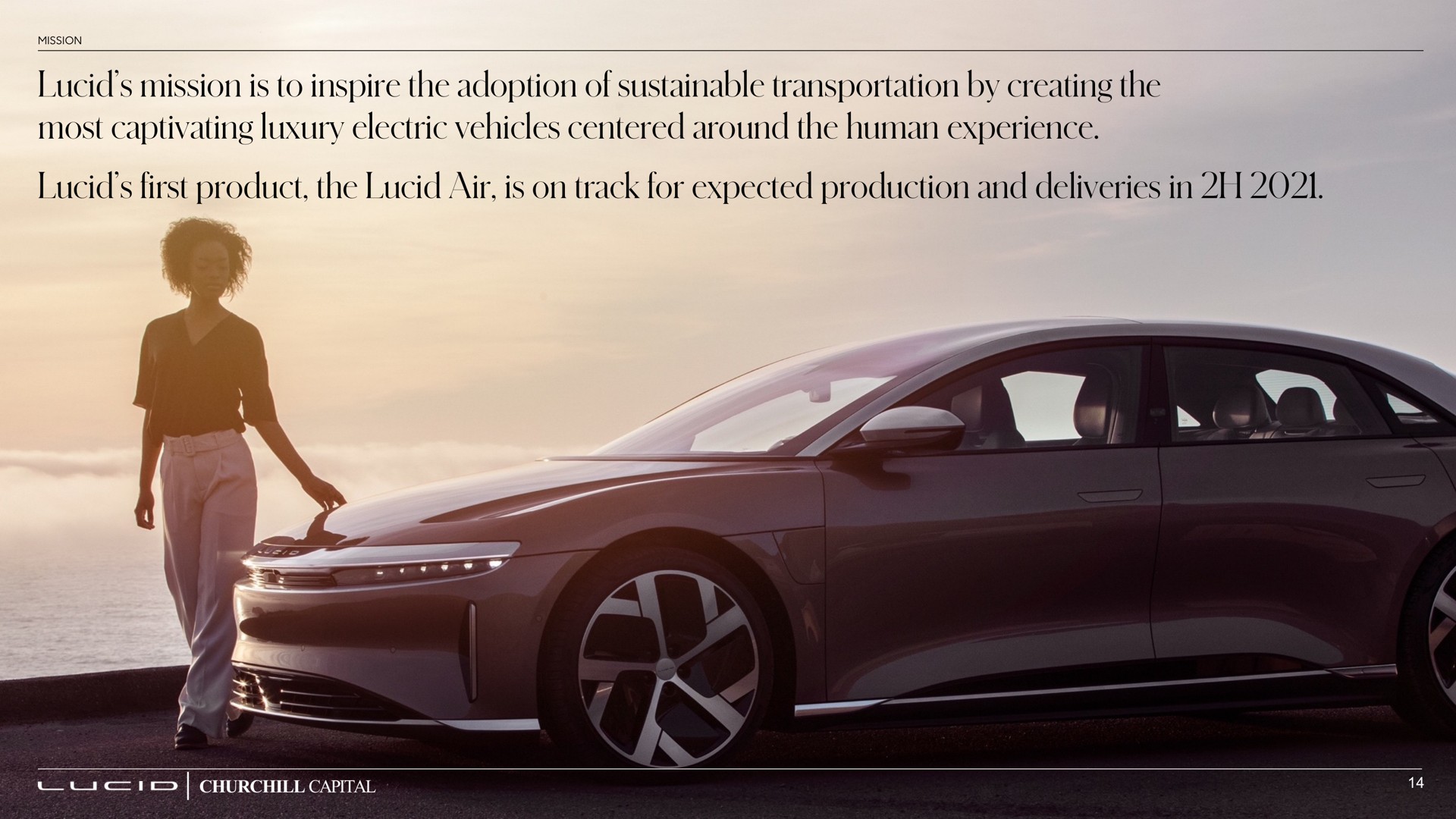 lucid mission is to inspire the adoption of sustainable transportation by creating the most captivating luxury electric vehicles centered around the human experience lucid first product the lucid air is on track for expected production and deliveries in | Lucid Motors