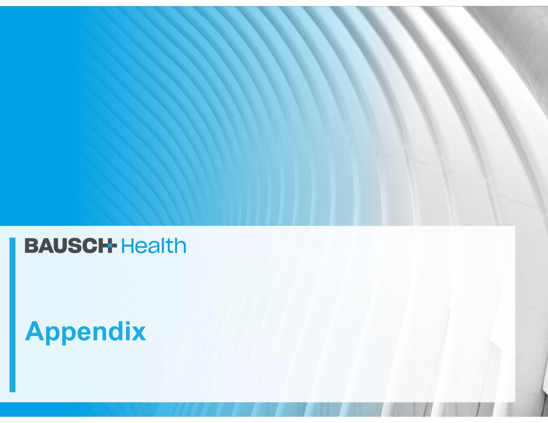 appendix health | Bausch Health Companies