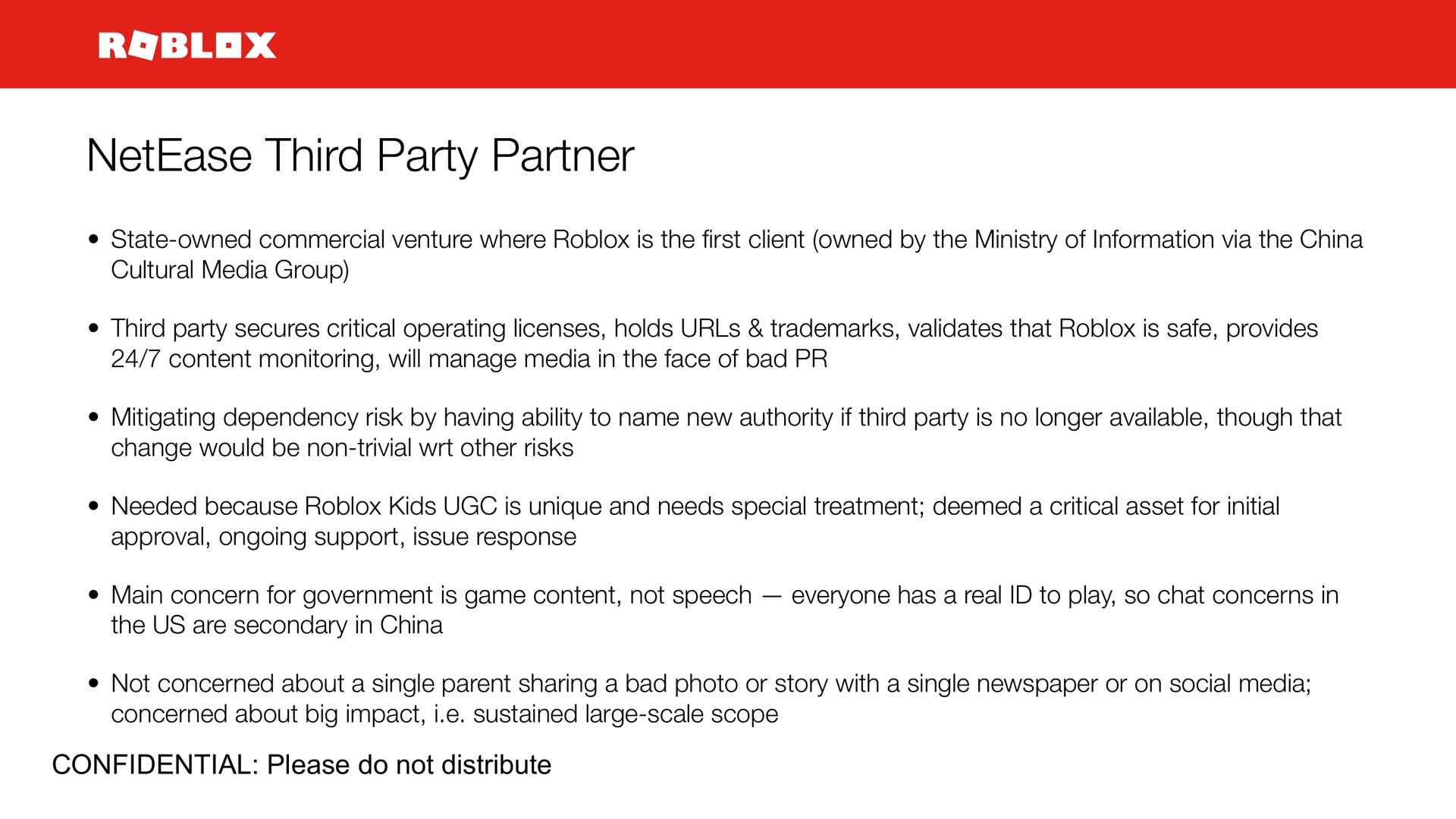 third party partner | Roblox