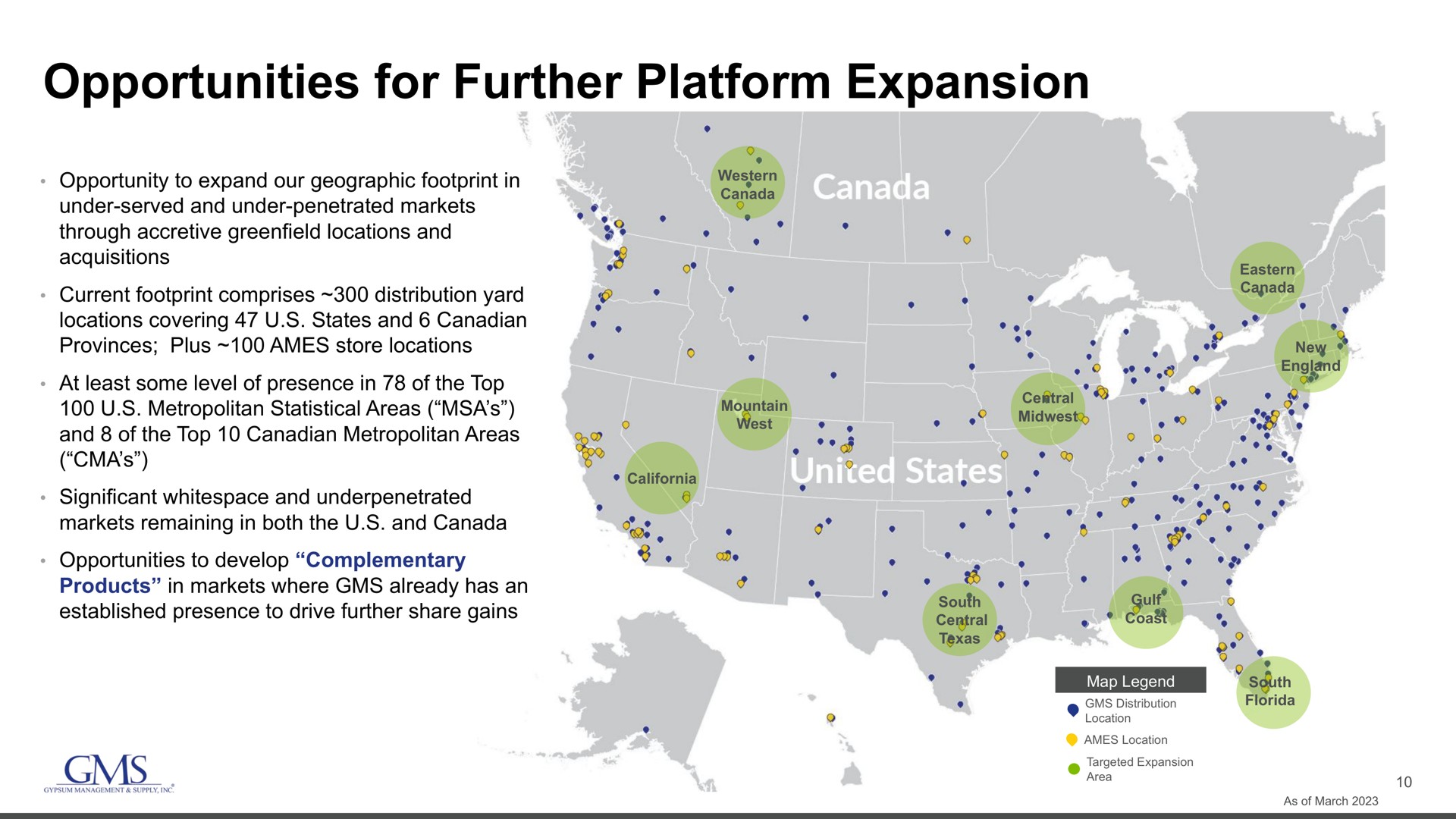 opportunities for further platform expansion so | GMS