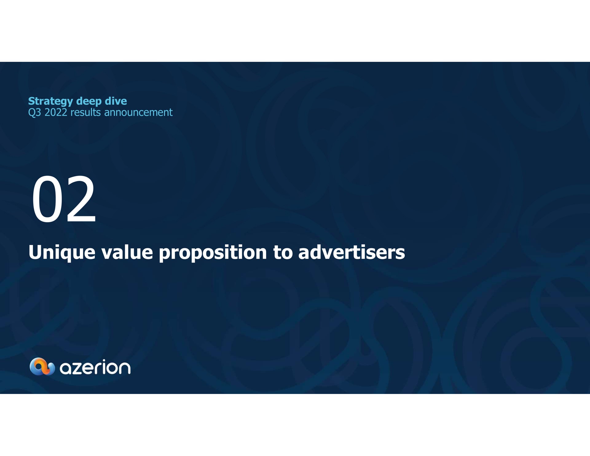 strategy deep dive results announcement unique value proposition to advertisers of as | Azerion