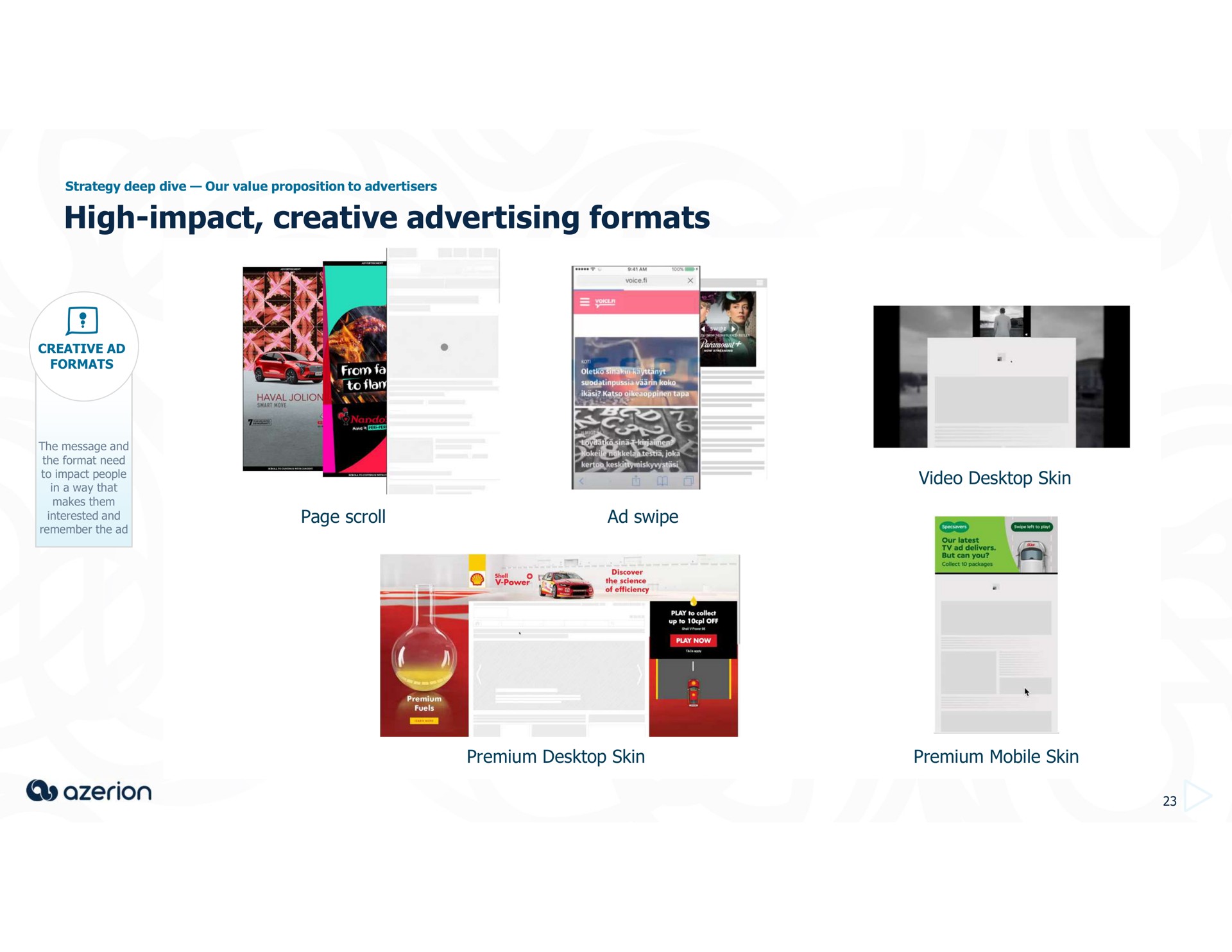 high impact creative advertising formats | Azerion