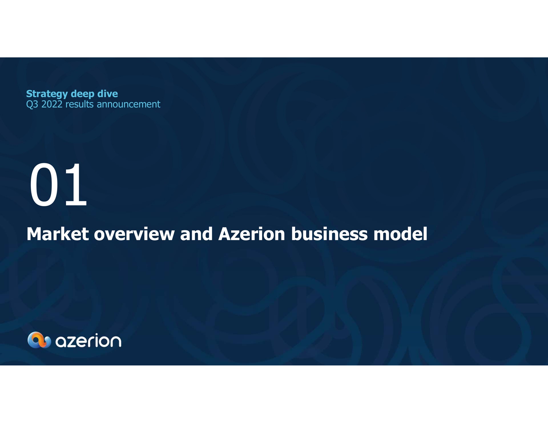 strategy deep dive results announcement market overview and business model as | Azerion