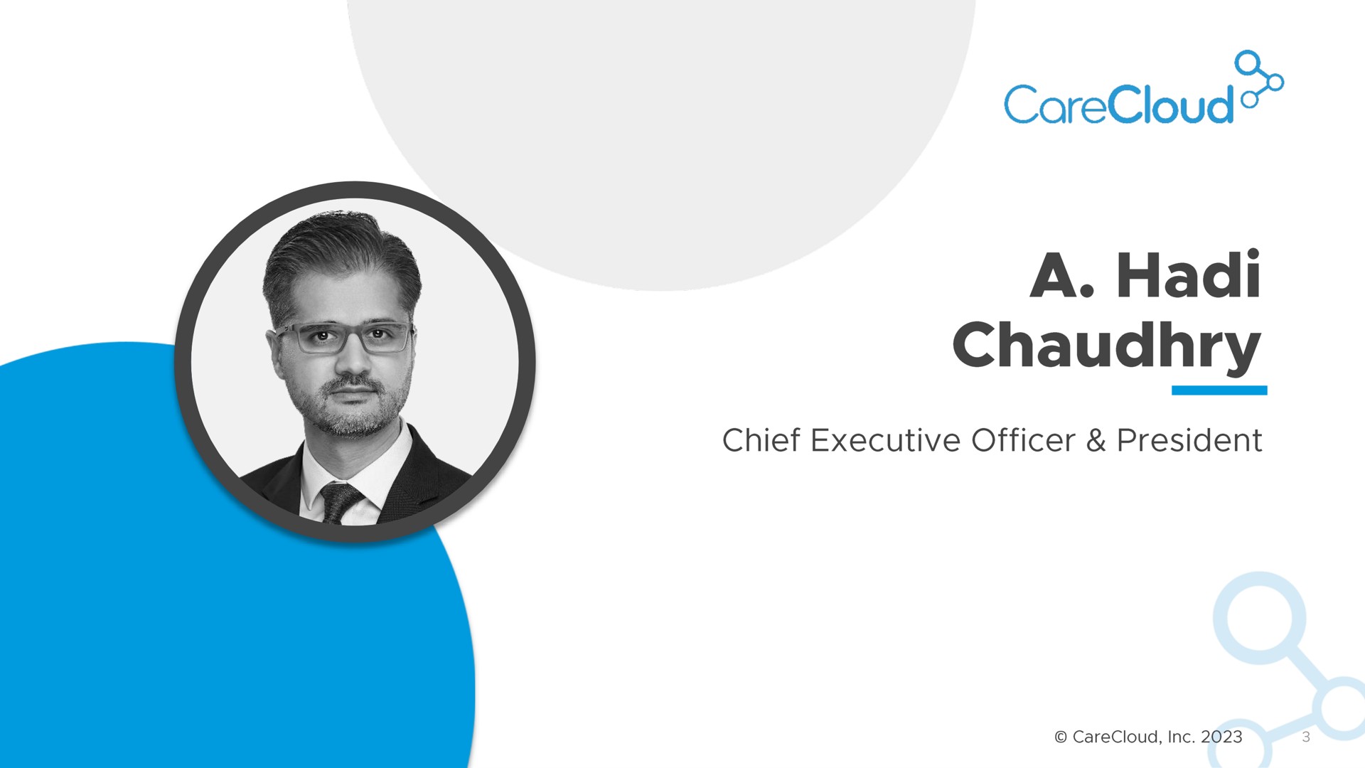 a chief executive officer president | CareCloud