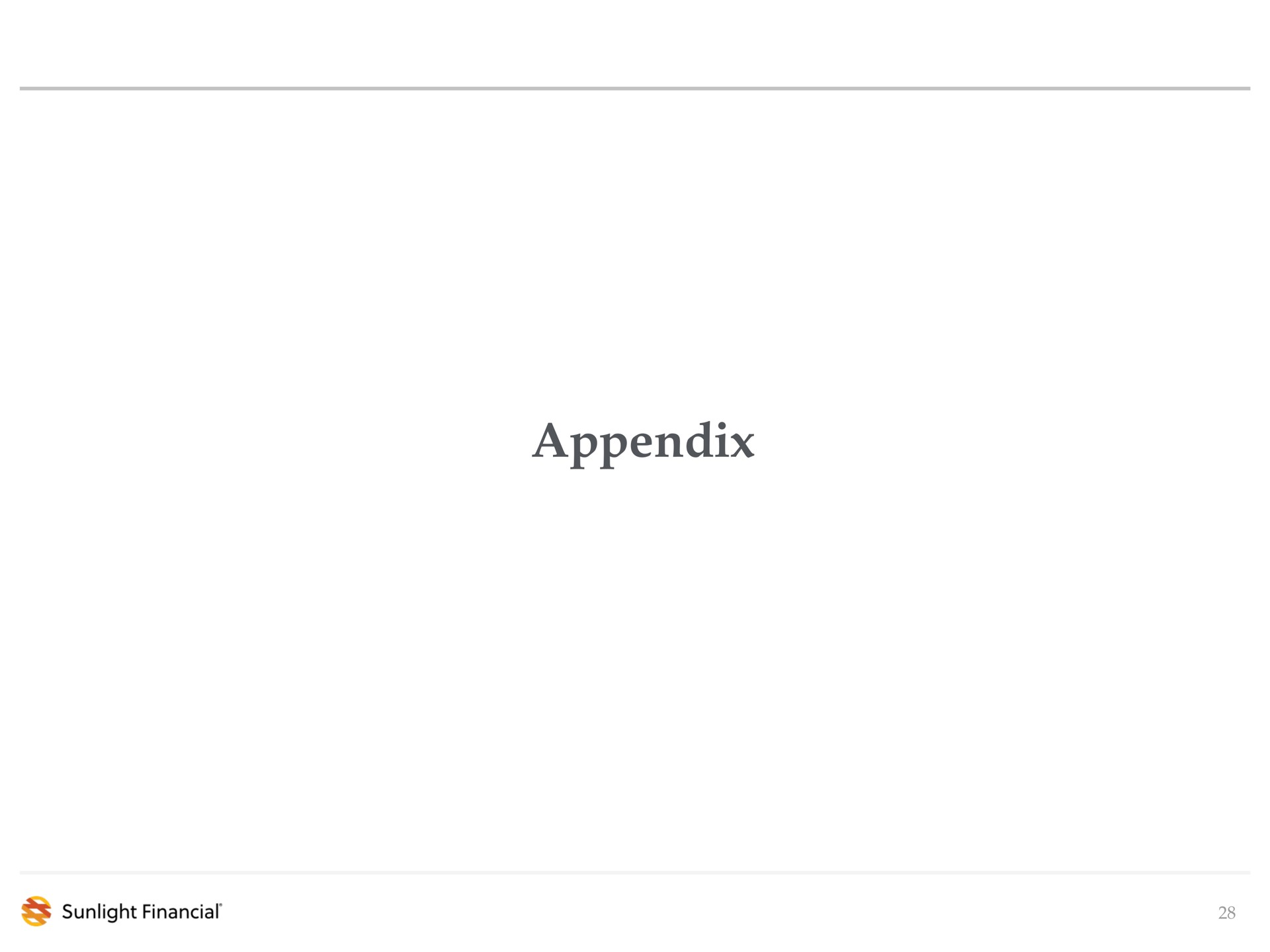 appendix | Sunlight Financial