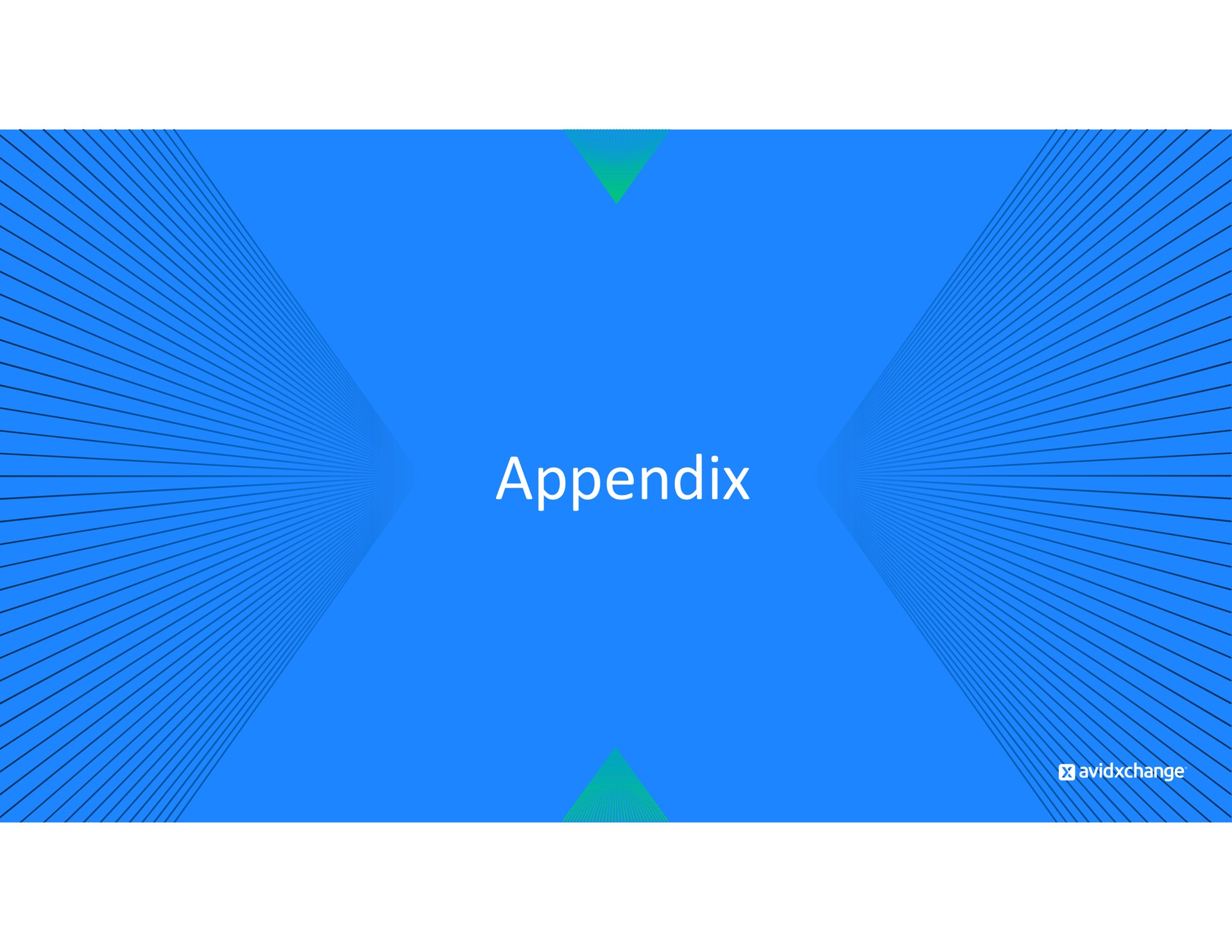 appendix | AvidXchange