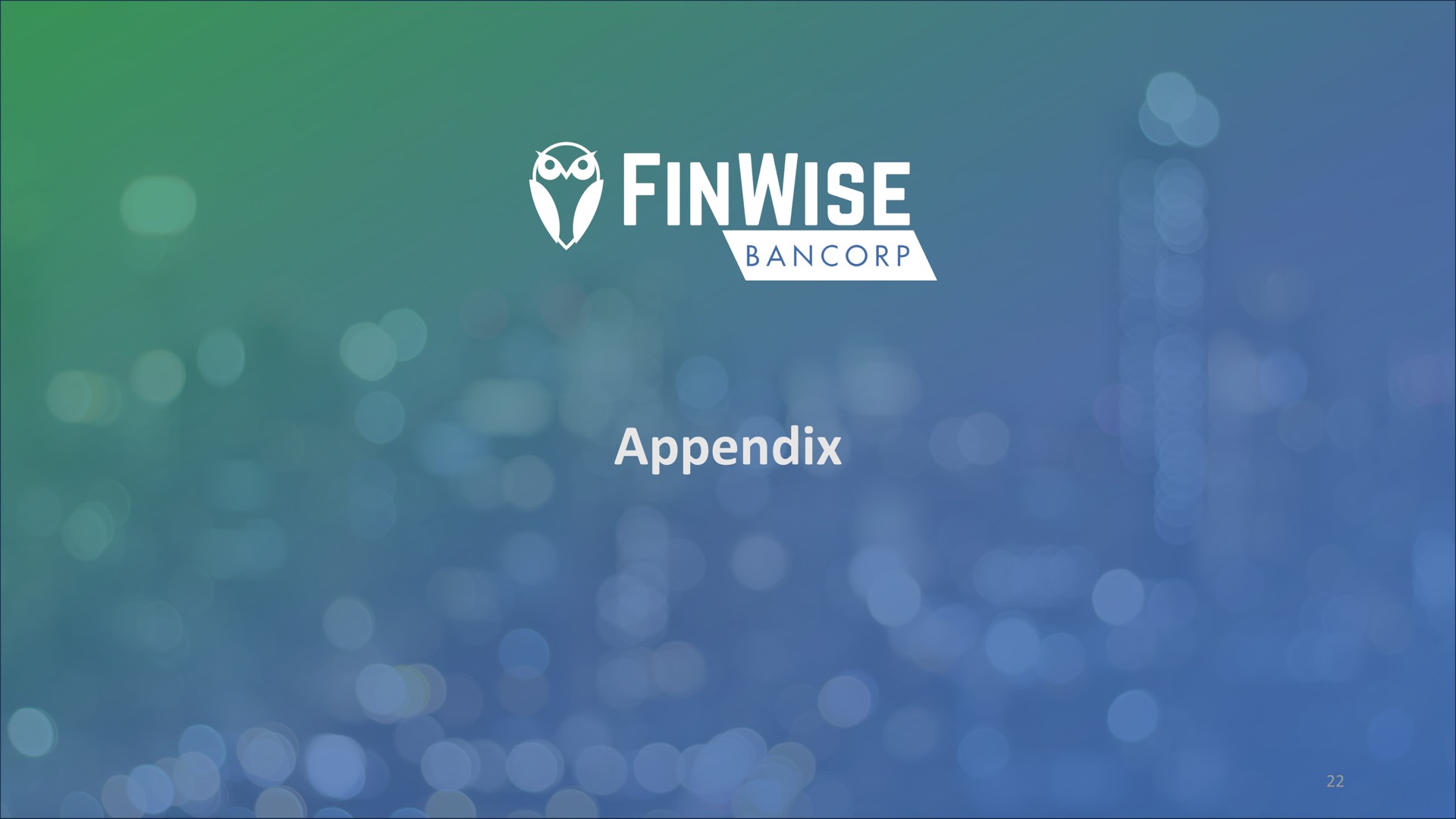 appendix | FinWise Bancorp