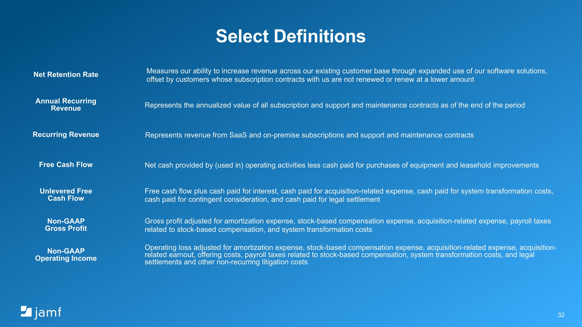select definitions | Jamf