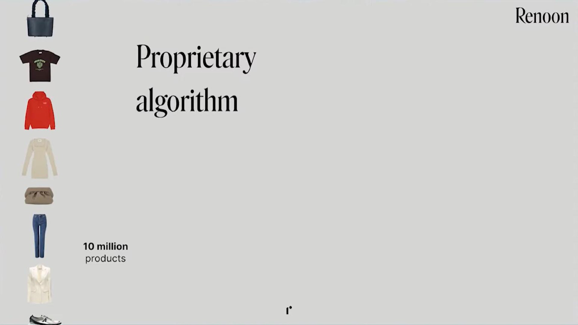 a proprietary algorithm | Renoon