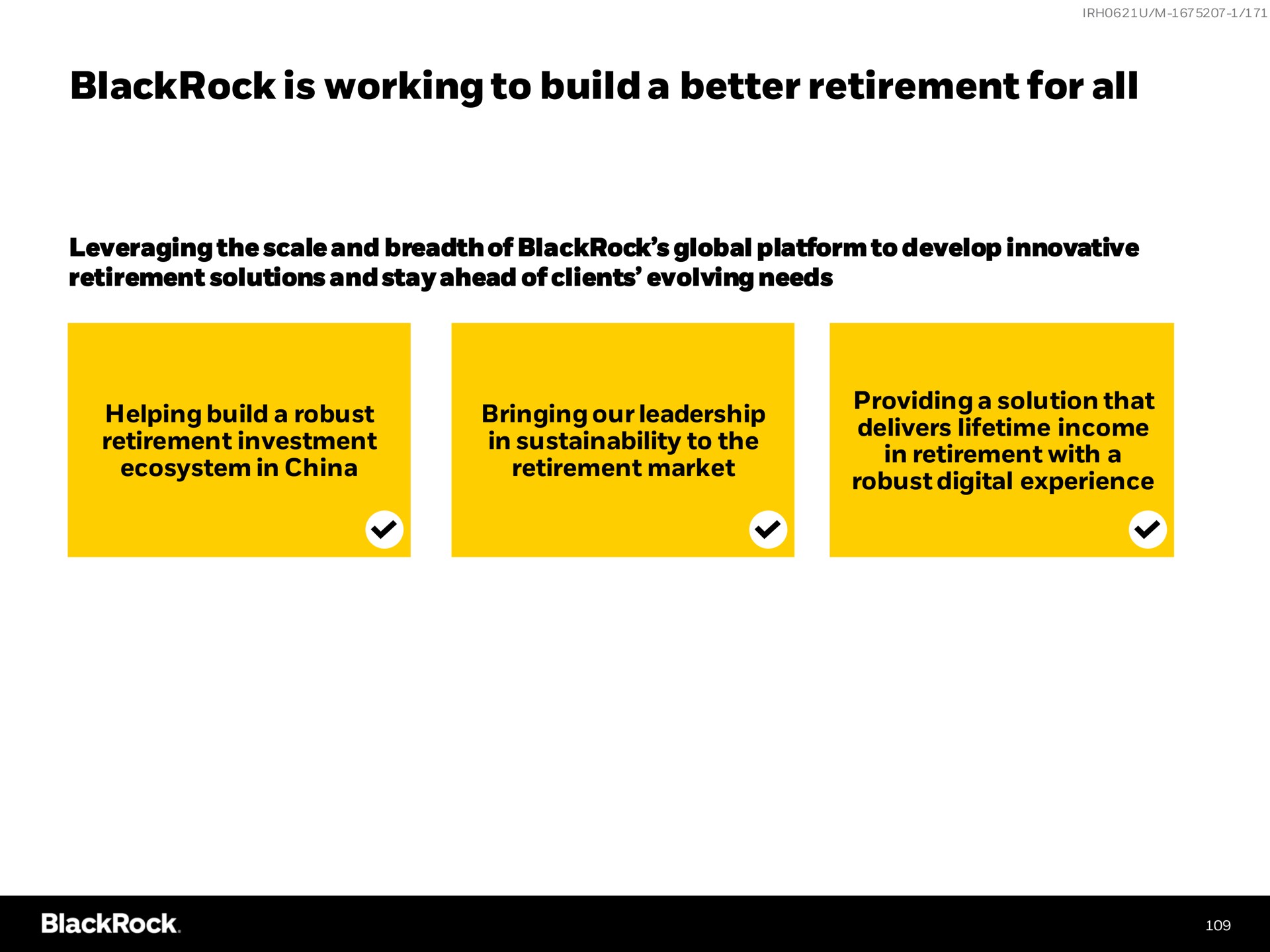 is working to build a better retirement for all | BlackRock