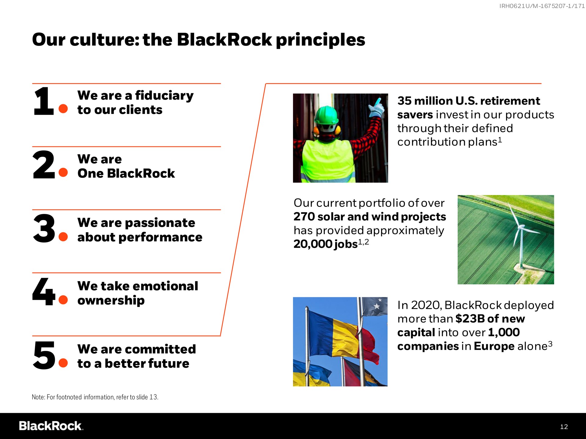 our culture the principles | BlackRock
