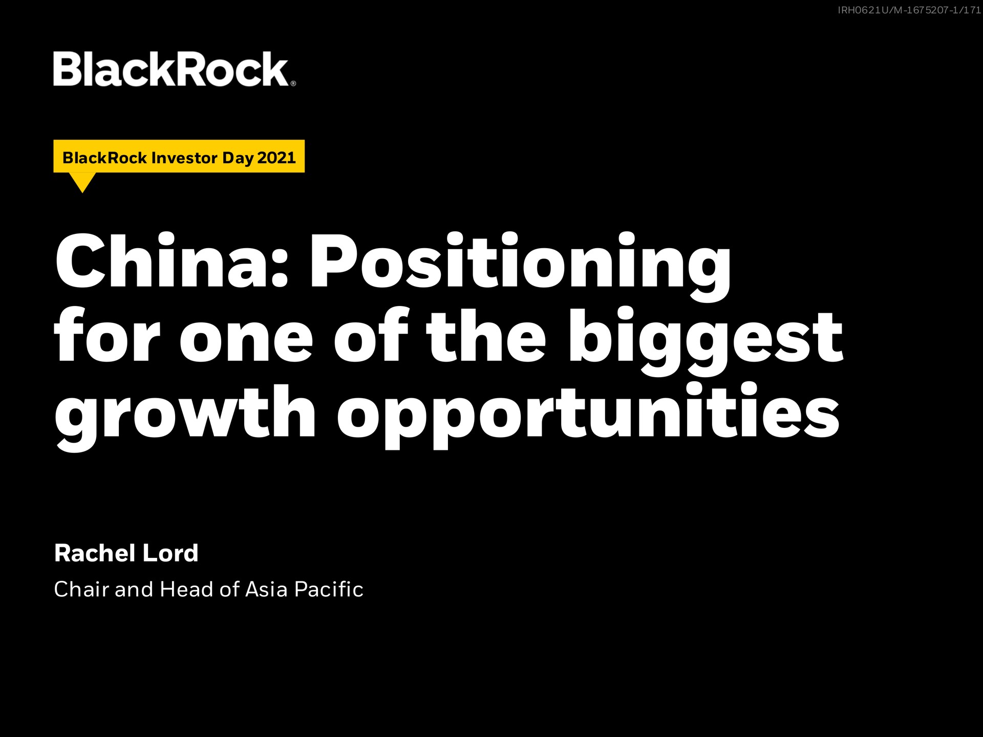 china positioning for one of the biggest growth opportunities lord | BlackRock