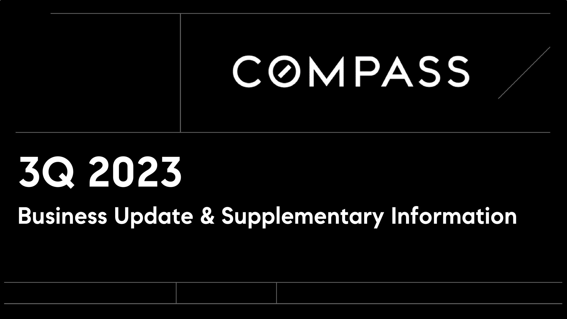 business update supplementary information compass | Compass