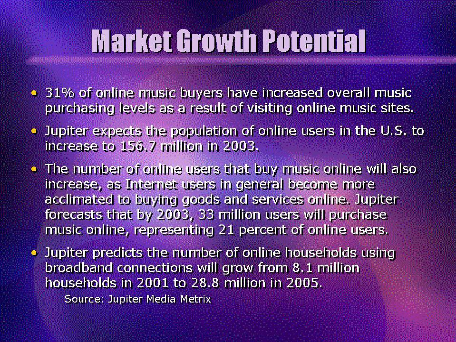 market growth connections i grow from households in to million in | Universal Music Group
