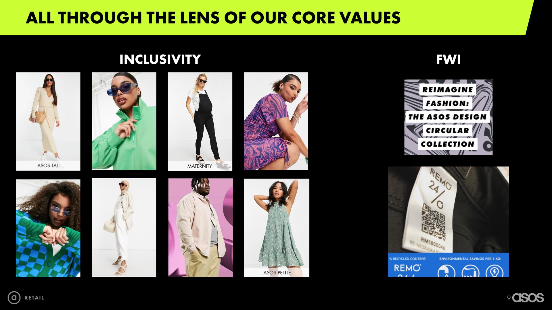 all through the lens of our core values sos | Asos