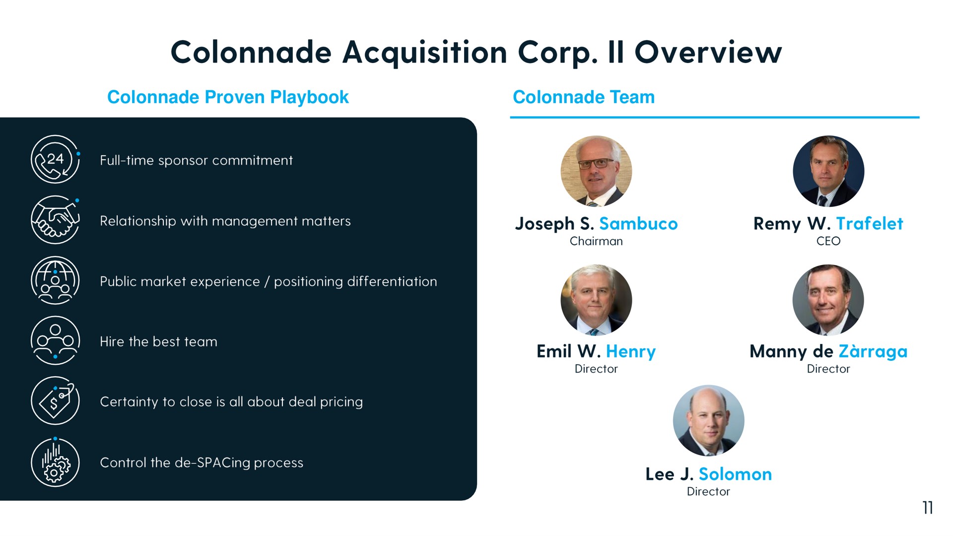 colonnade proven playbook colonnade team acquisition corp overview | Plastiq