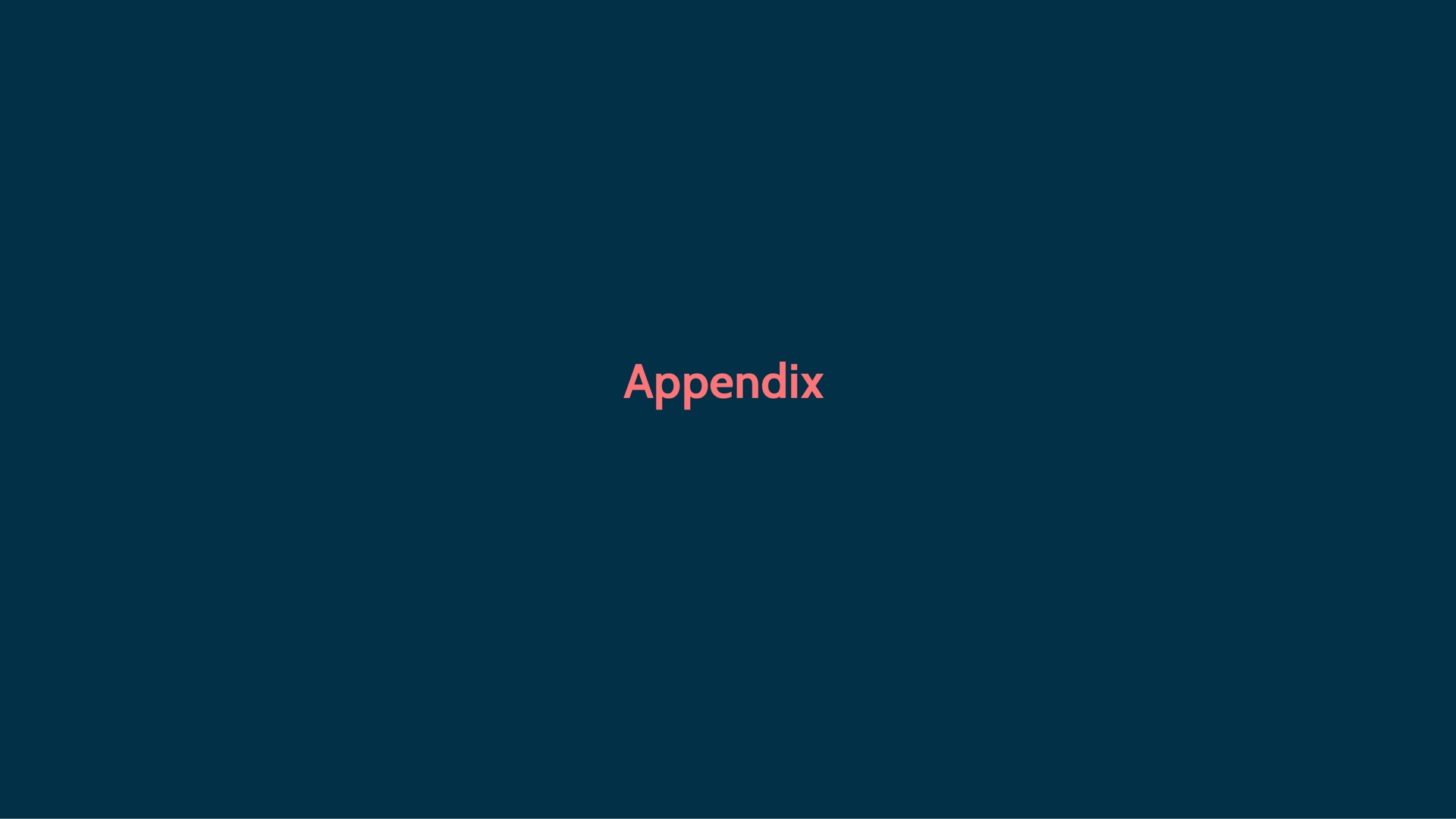 appendix | Mednow