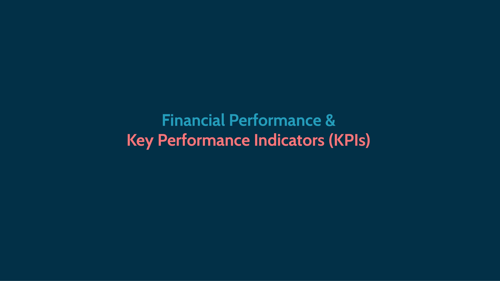 financial performance key performance indicators | Mednow