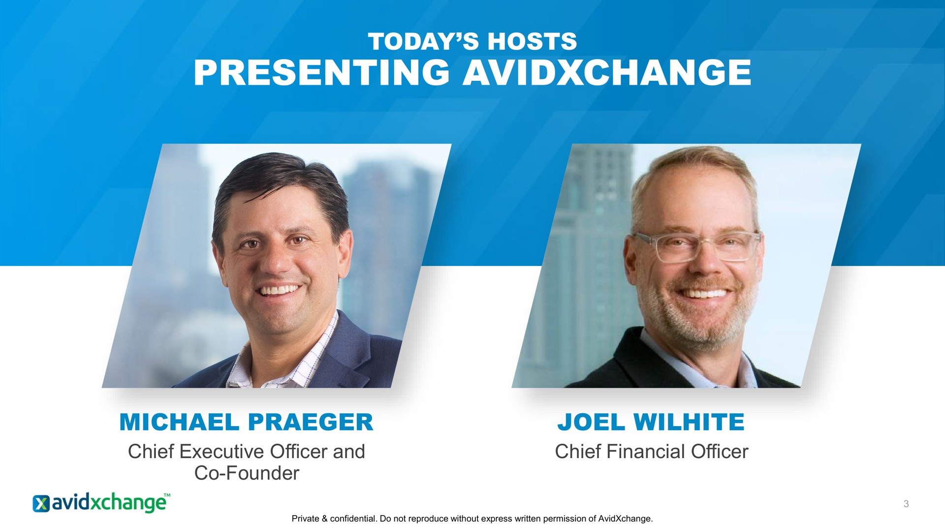 presenting today hosts | AvidXchange