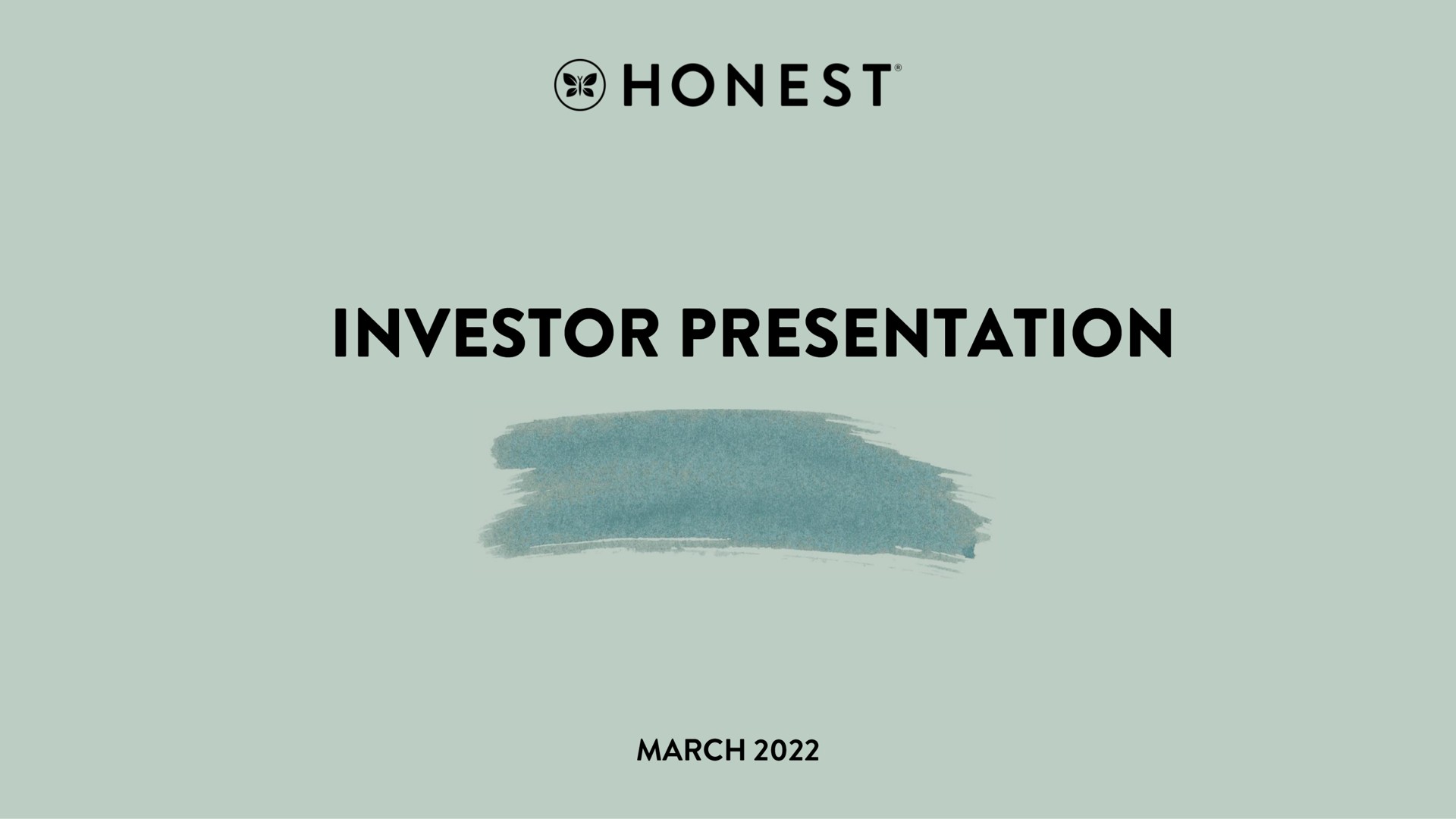 honest investor presentation | Honest