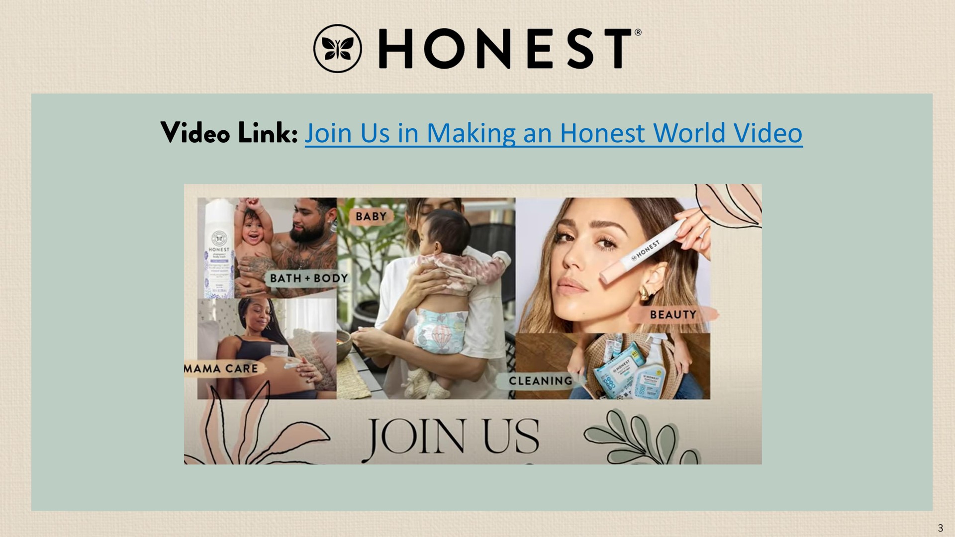 join us in making an honest world video a tie | Honest